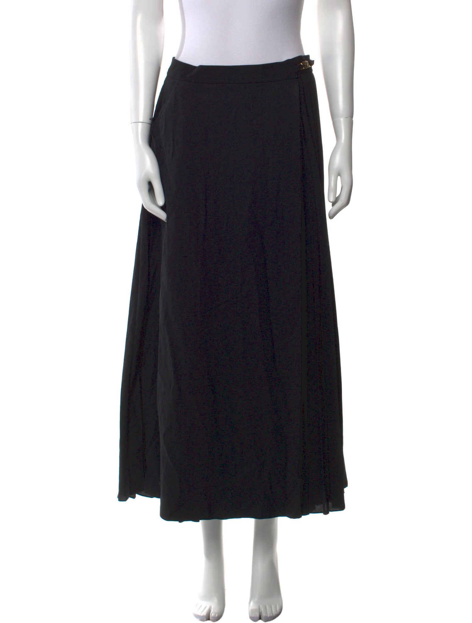 Sandro Pleated Accents Midi Length Skirt