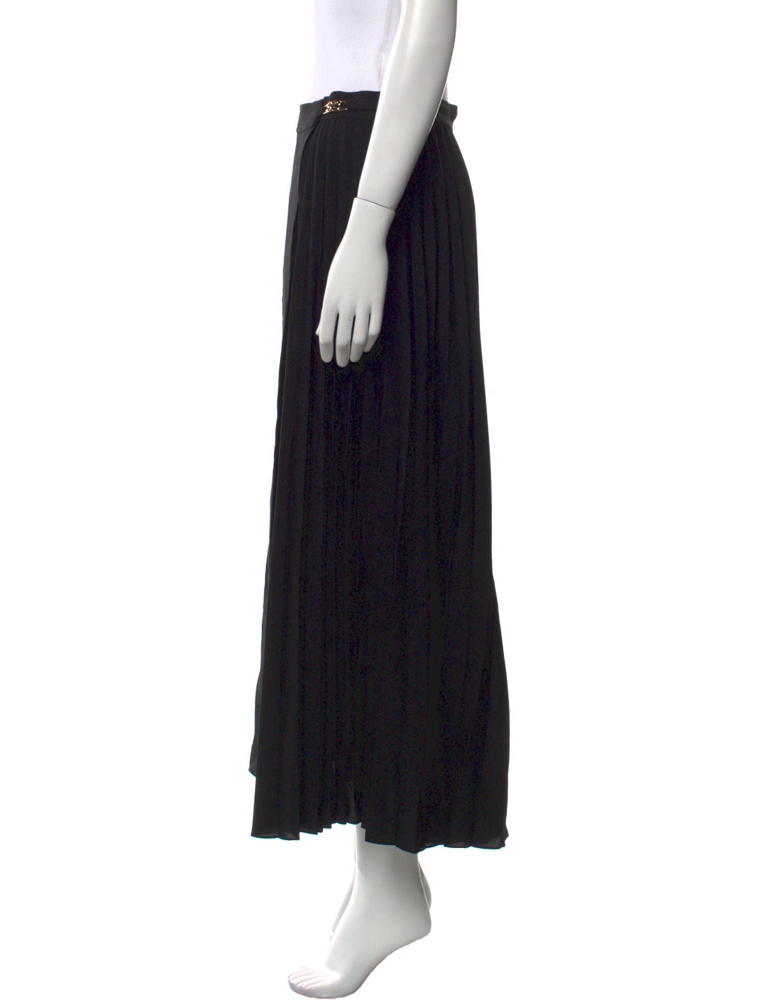 Sandro Pleated Accents Midi Length Skirt