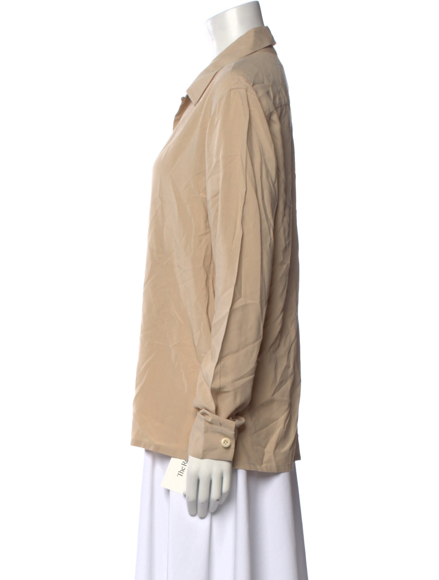 Sandro Long Sleeve Button-Up Top