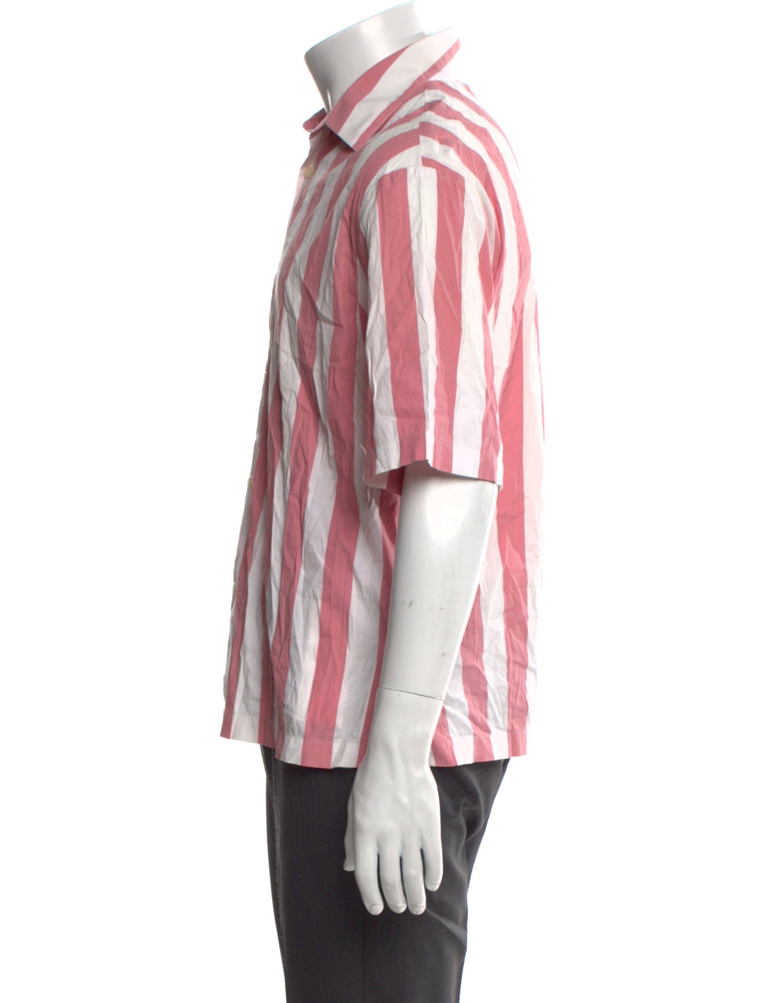 Sandro Striped Three-Quarter Sleeve Shirt