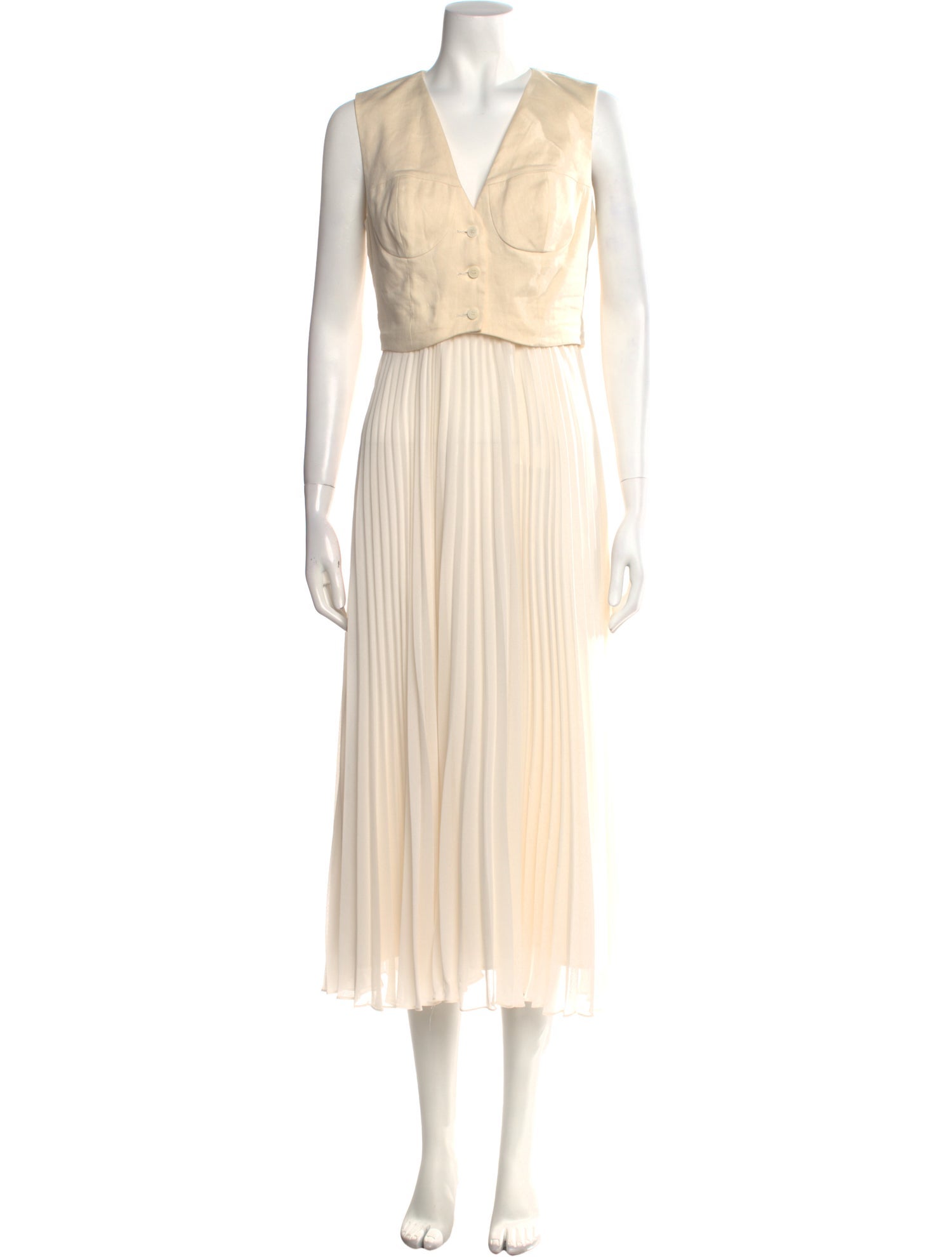 Sandro Linen Long Dress
