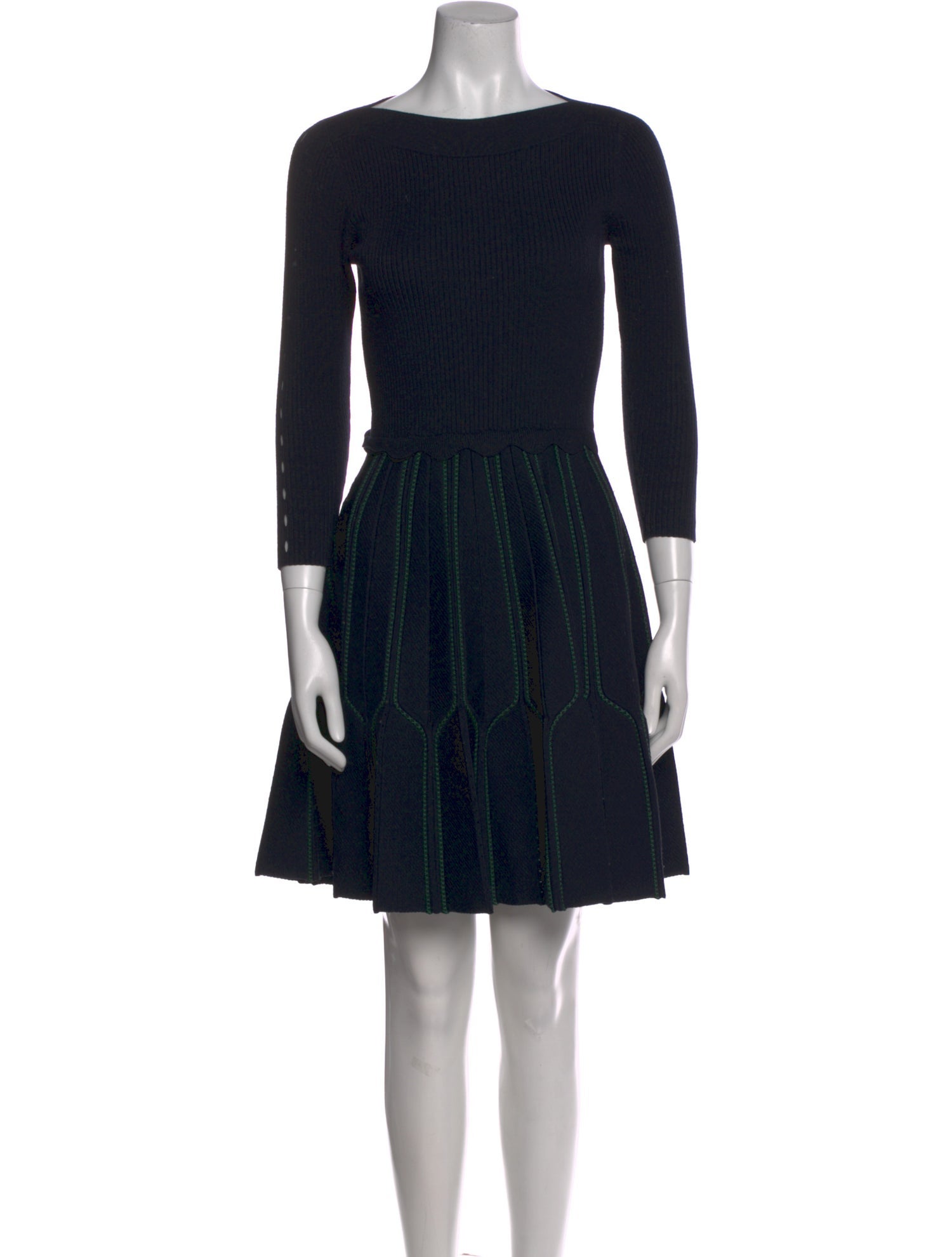 Sandro Bateau Neckline Mini Dress