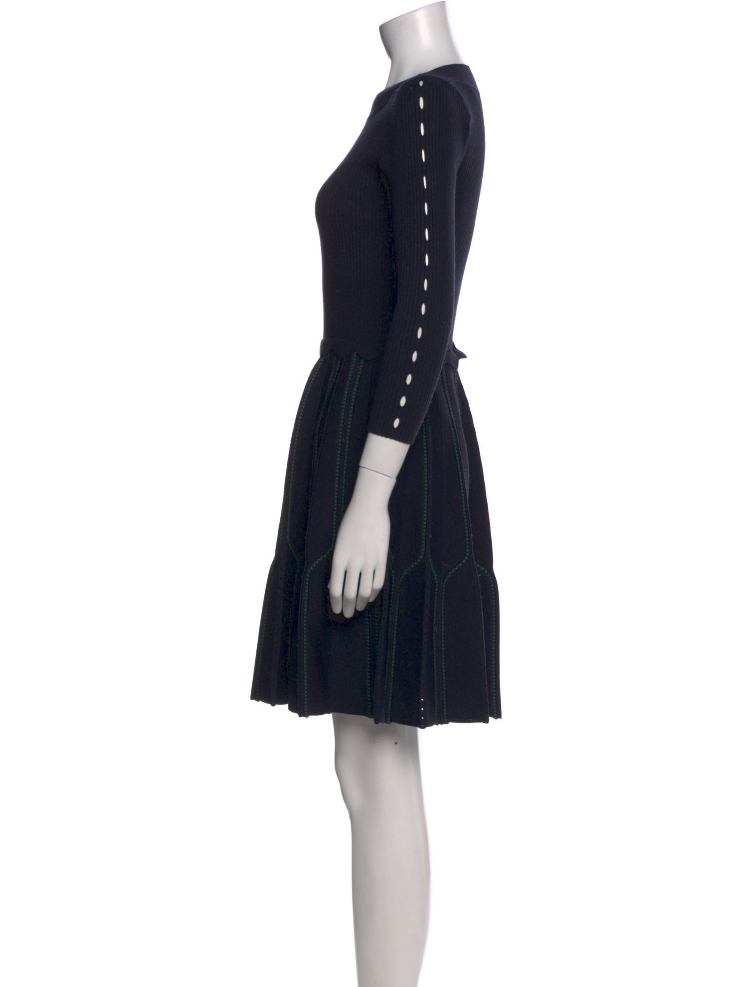 Sandro Bateau Neckline Mini Dress
