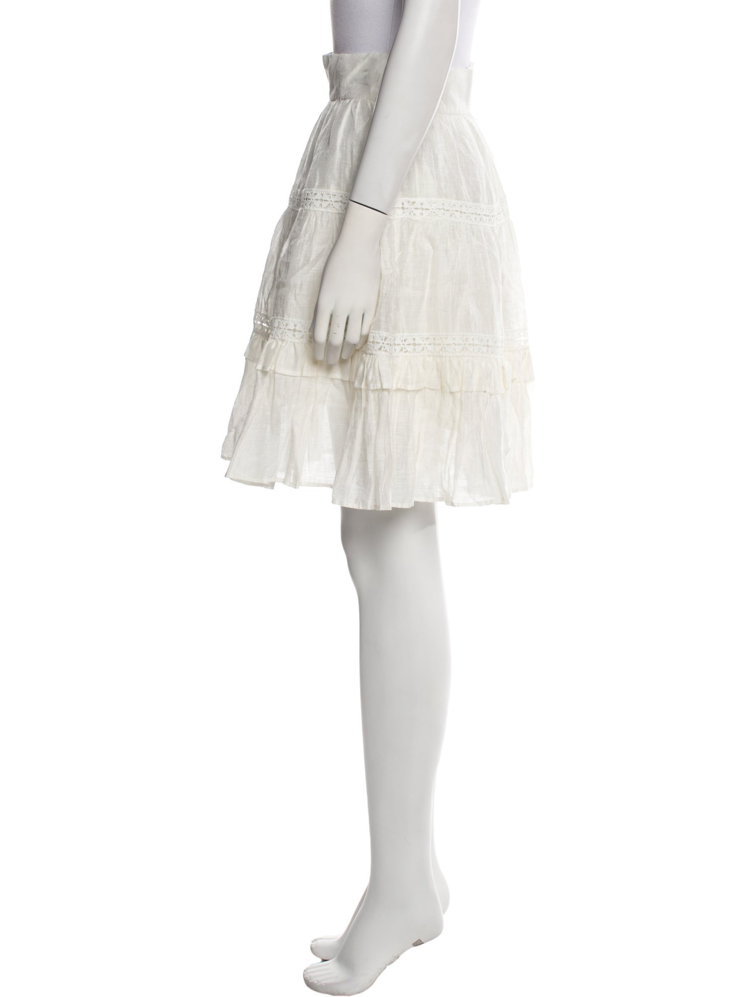 Sandro Linen Knee-Length Skirt