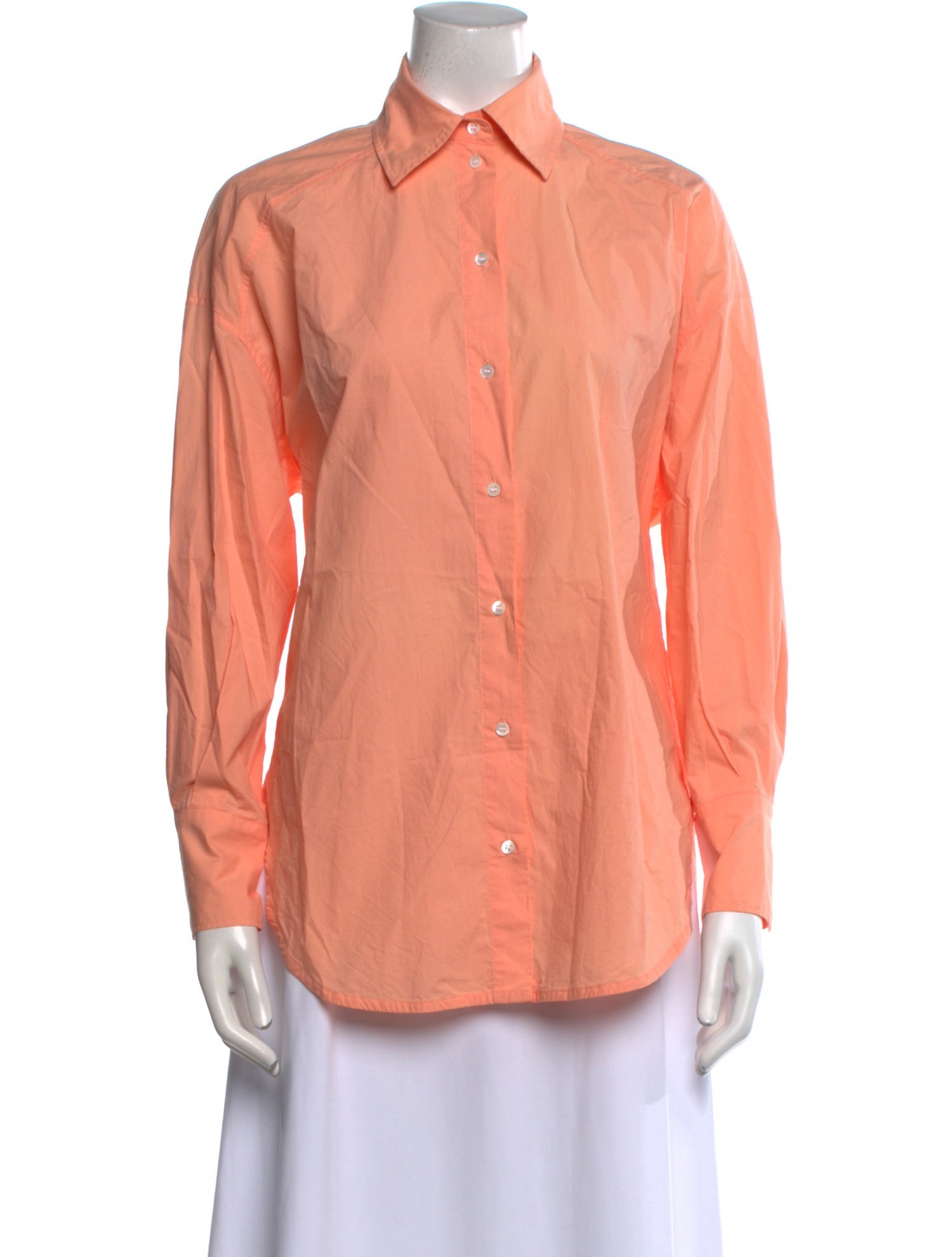 Sandro Long Sleeve Button-Up Top