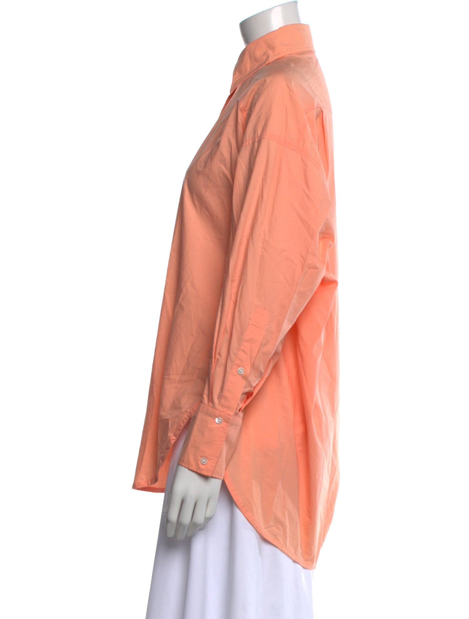 Sandro Long Sleeve Button-Up Top