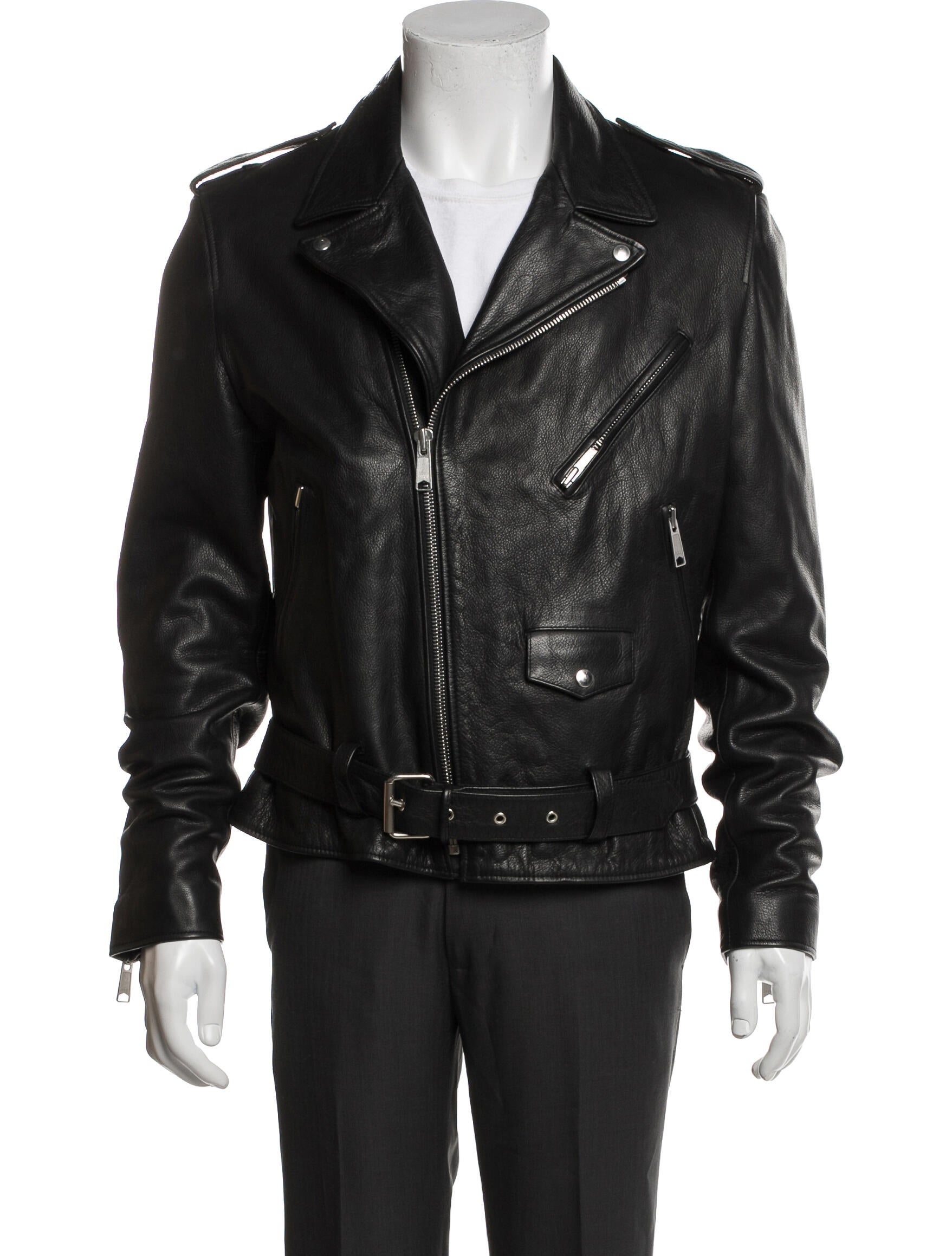 Sandro Calfskin Moto Jacket