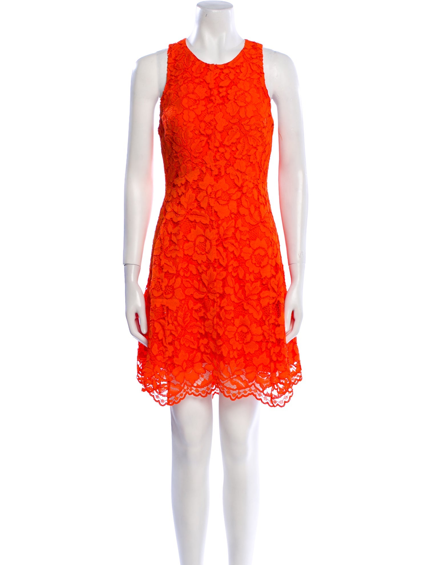 Sandro Lace Pattern Mini Dress