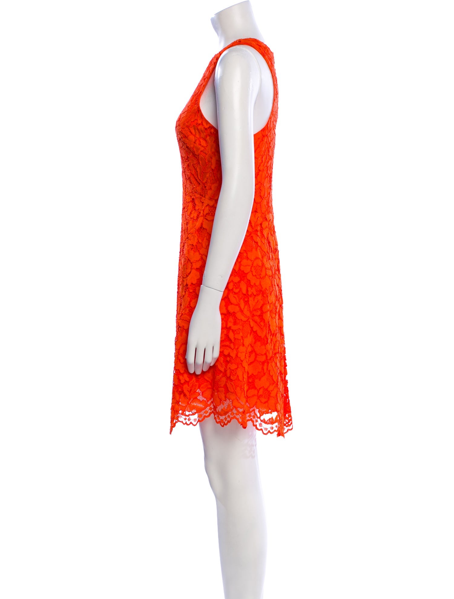 Sandro Lace Pattern Mini Dress