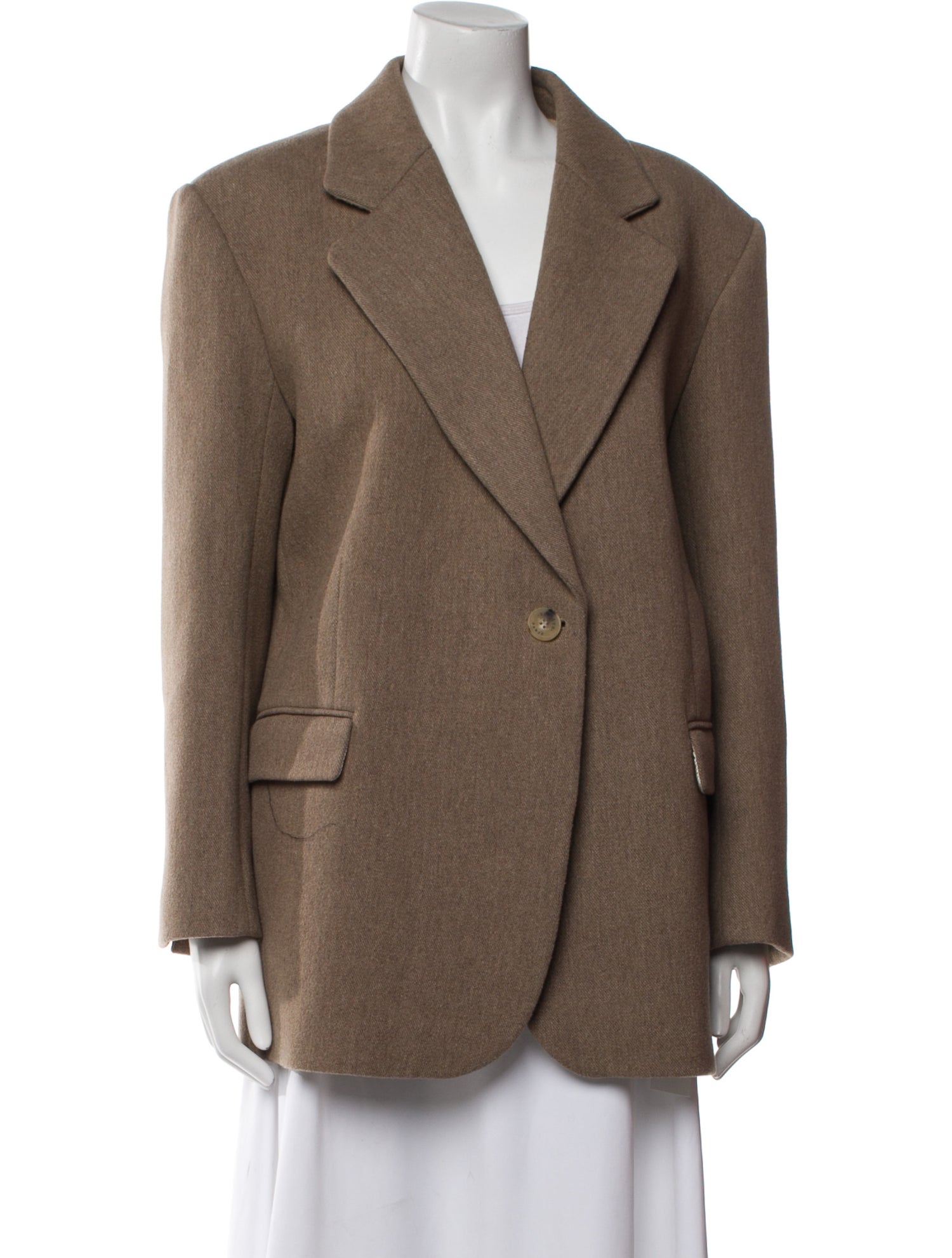 Sandro Wool Faux Fur Coat