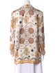 Sandro Silk Paisley Print Button-Up Top