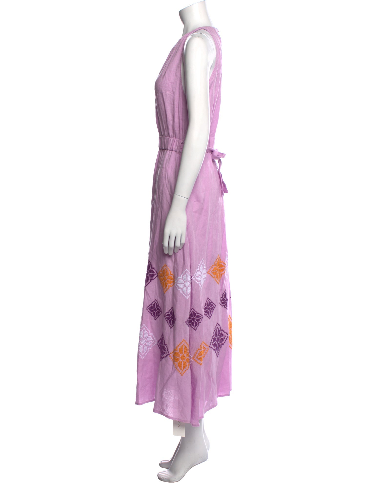 Sandro Linen Long Dress