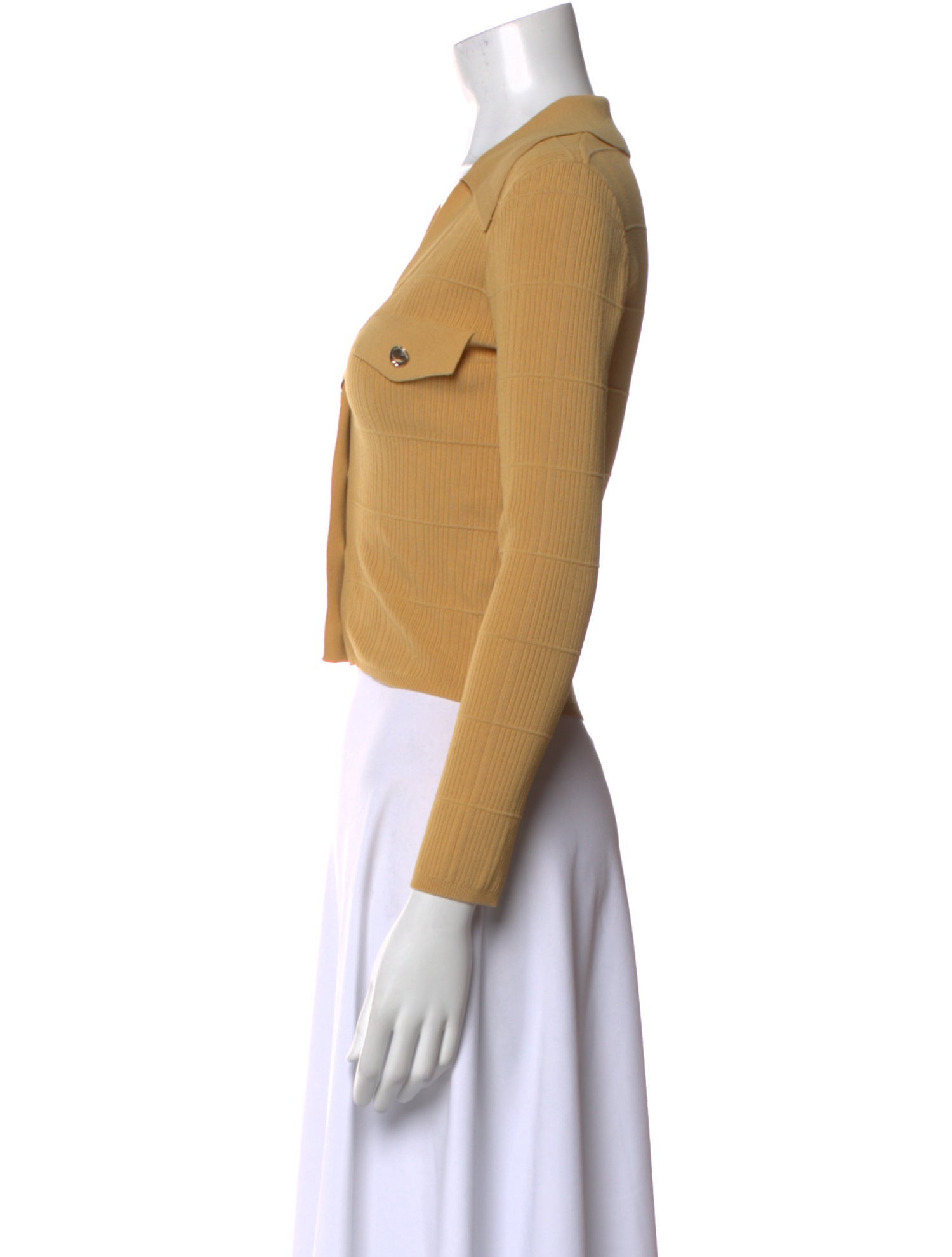 Sandro Long Sleeve Crop Top