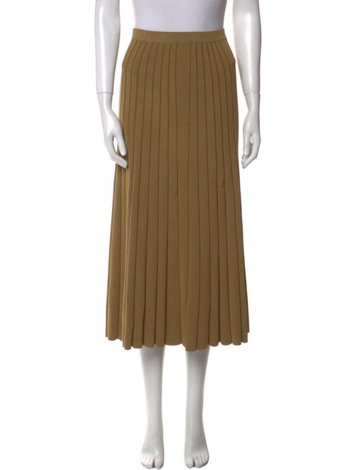 Sandro Pleated Accents Midi Length Skirt