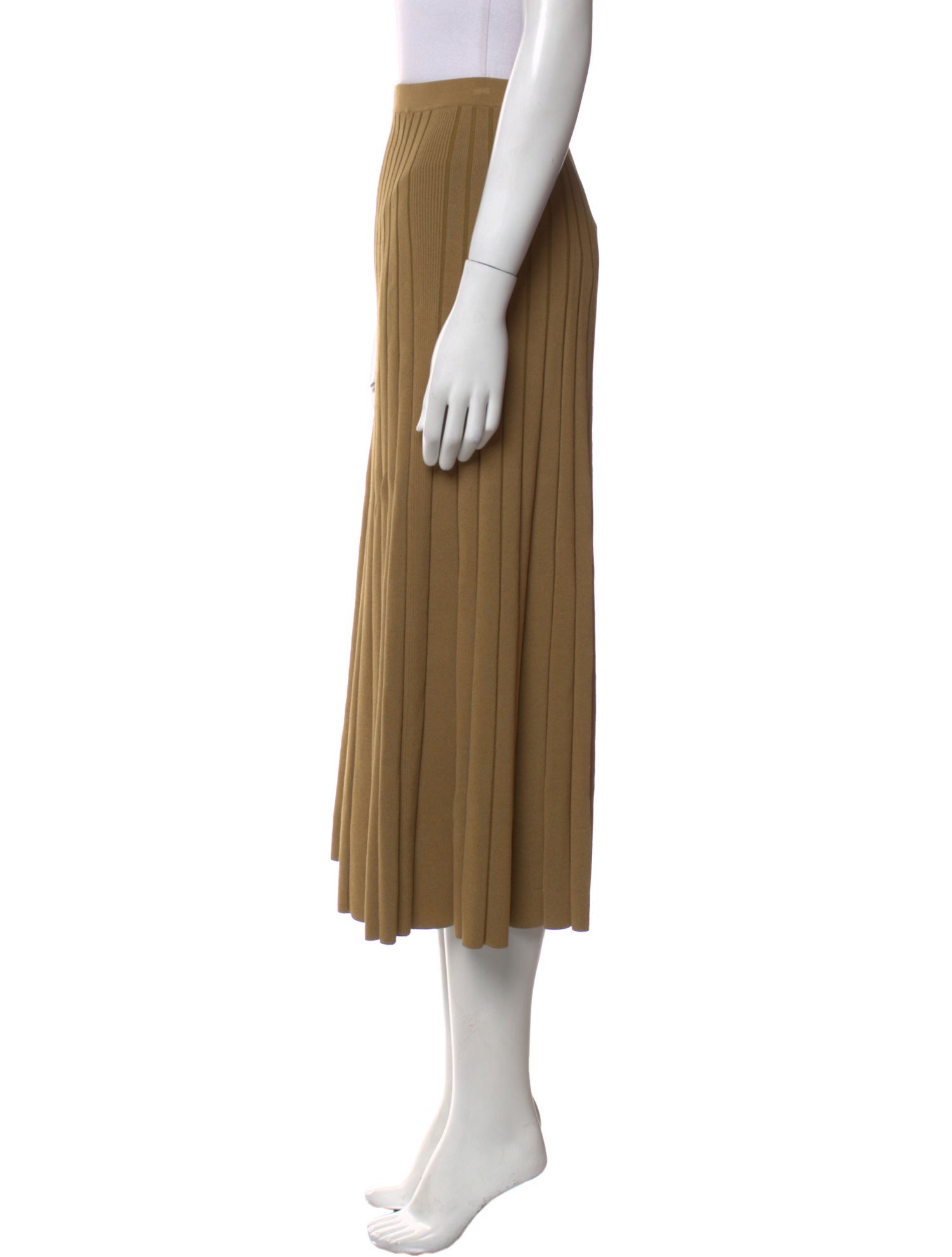 Sandro Pleated Accents Midi Length Skirt