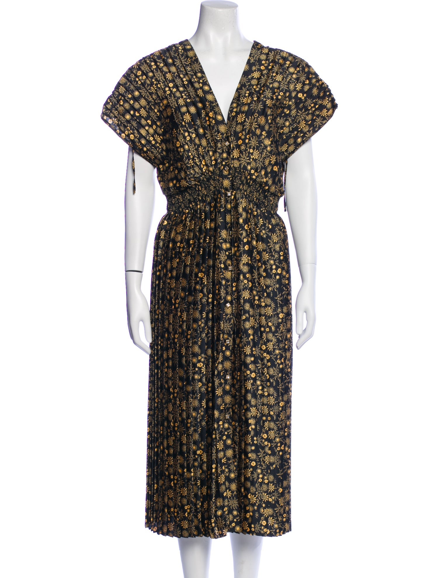 Sandro Floral Print Long Dress