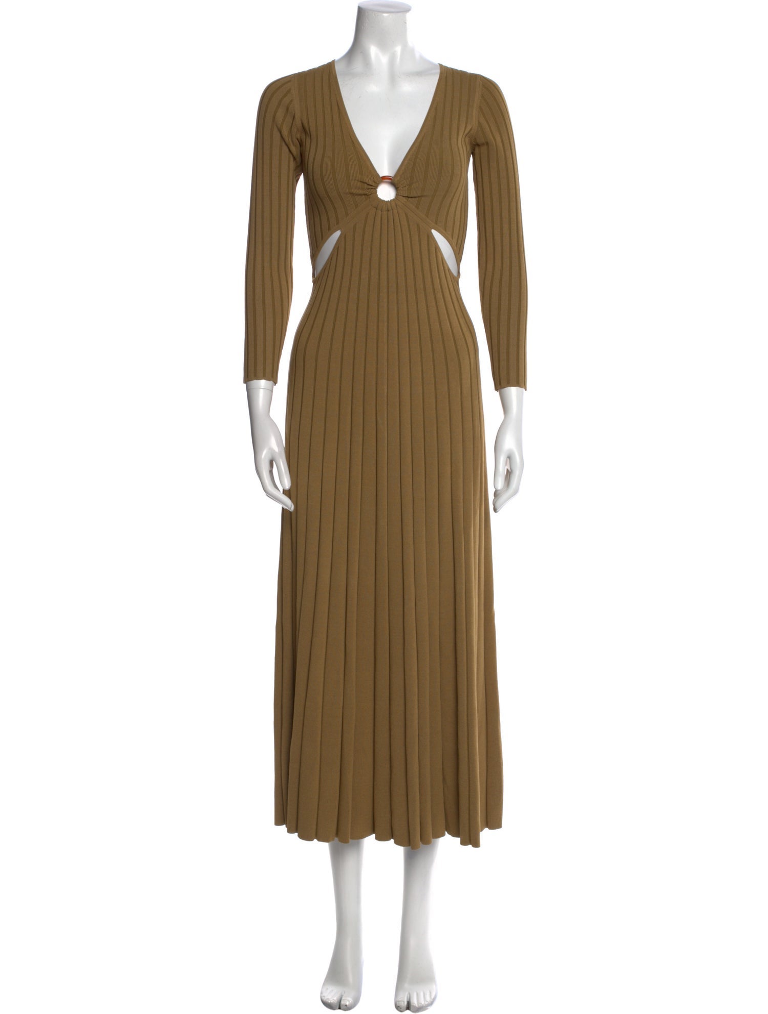 Sandro V-Neck Long Dress