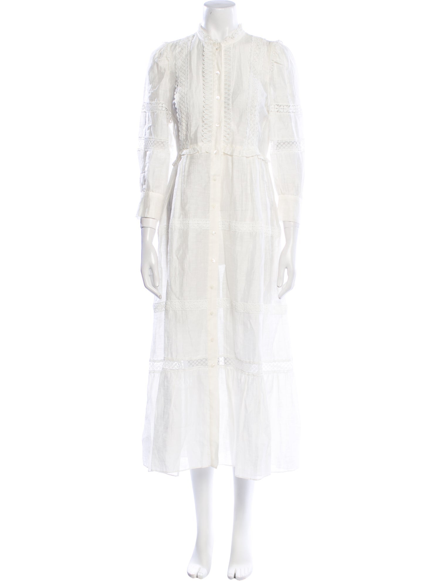Sandro Linen Long Dress