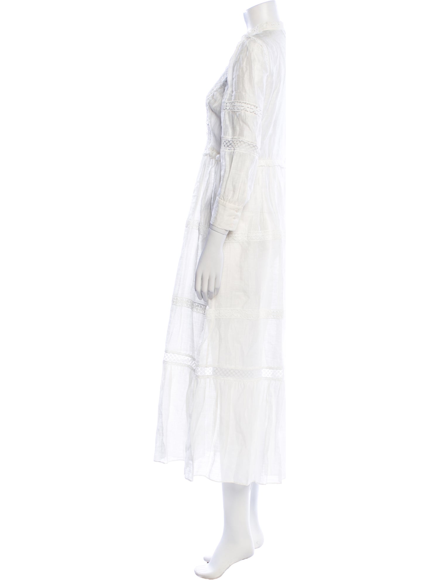 Sandro Linen Long Dress
