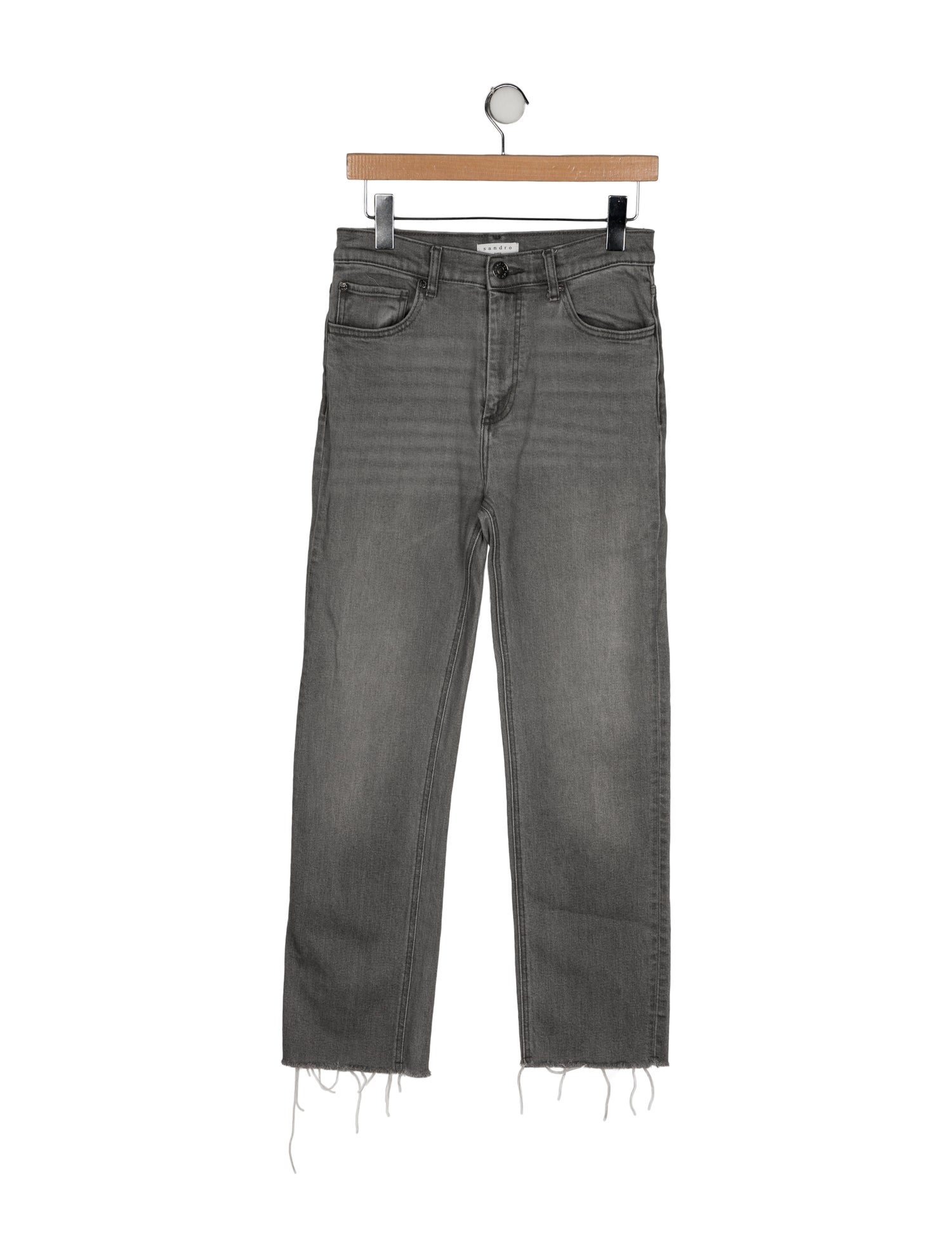 Sandro Mid-Rise Straight Leg Jeans