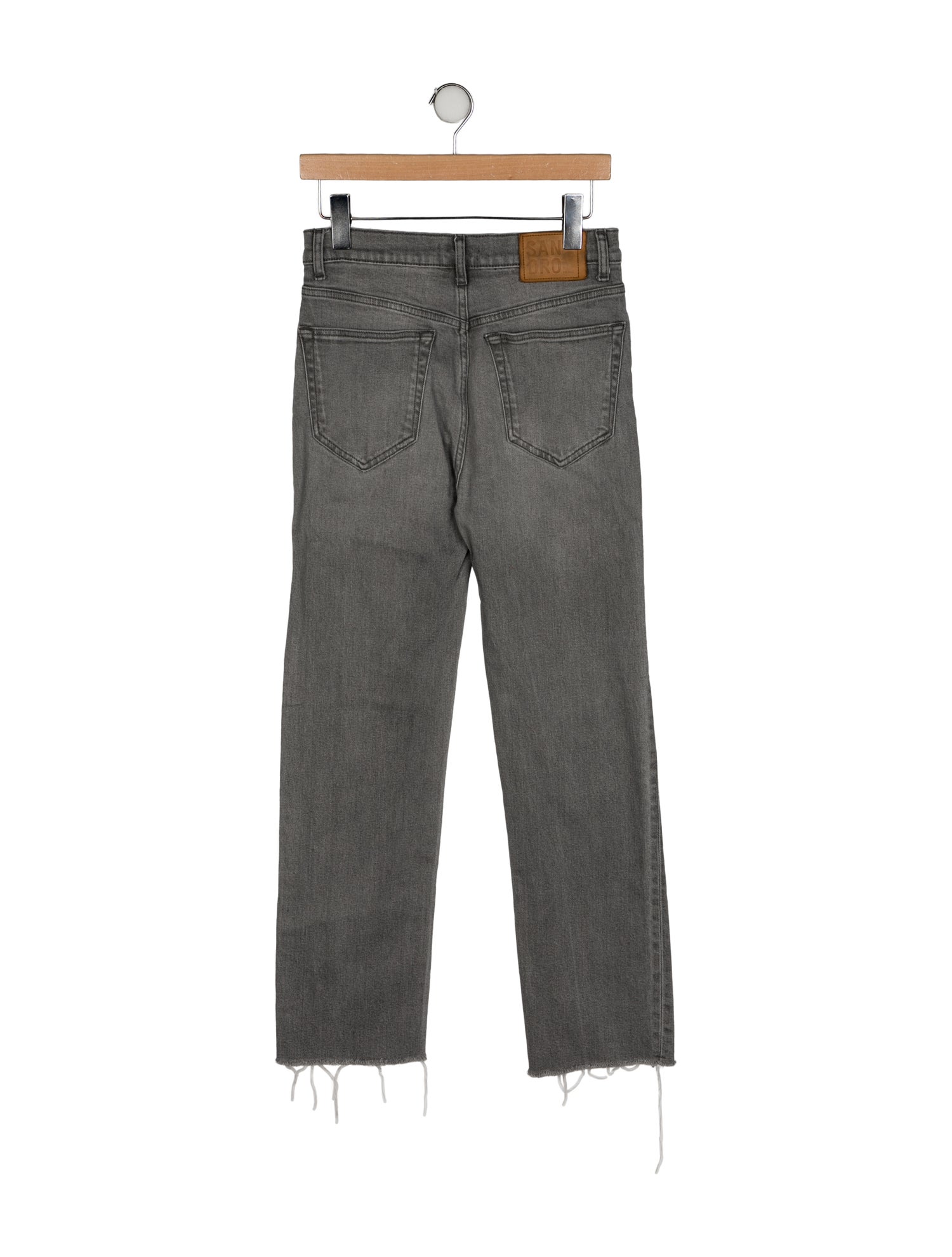Sandro Mid-Rise Straight Leg Jeans