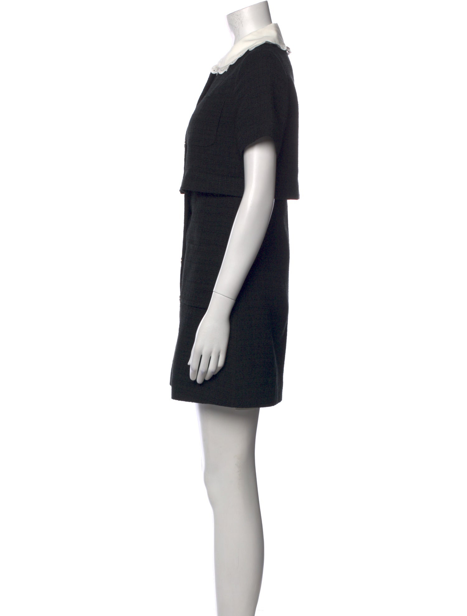 Sandro Crew Neck Mini Dress