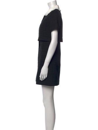 Sandro Crew Neck Mini Dress
