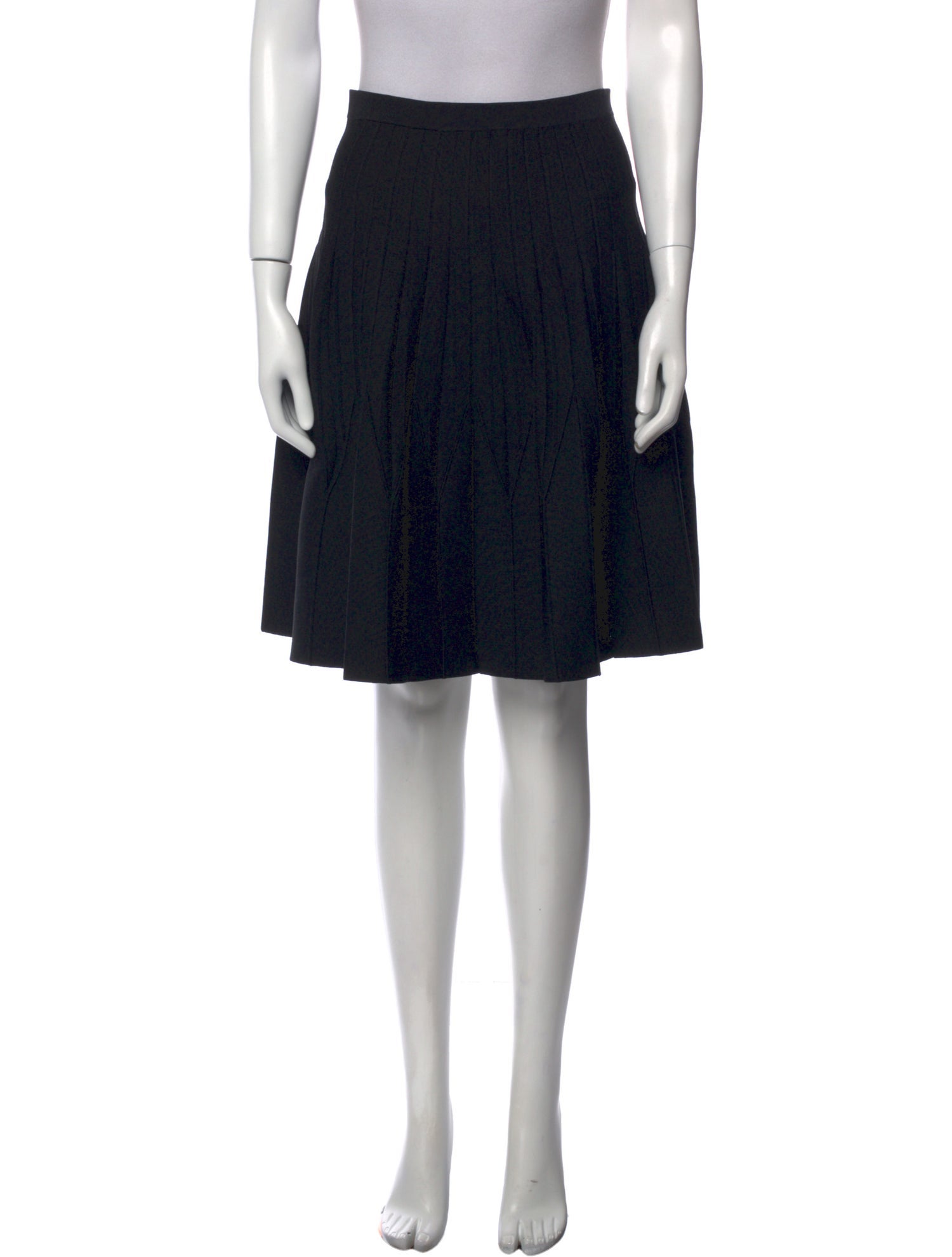 Sandro Pleated Accents Knee-Length Skirt