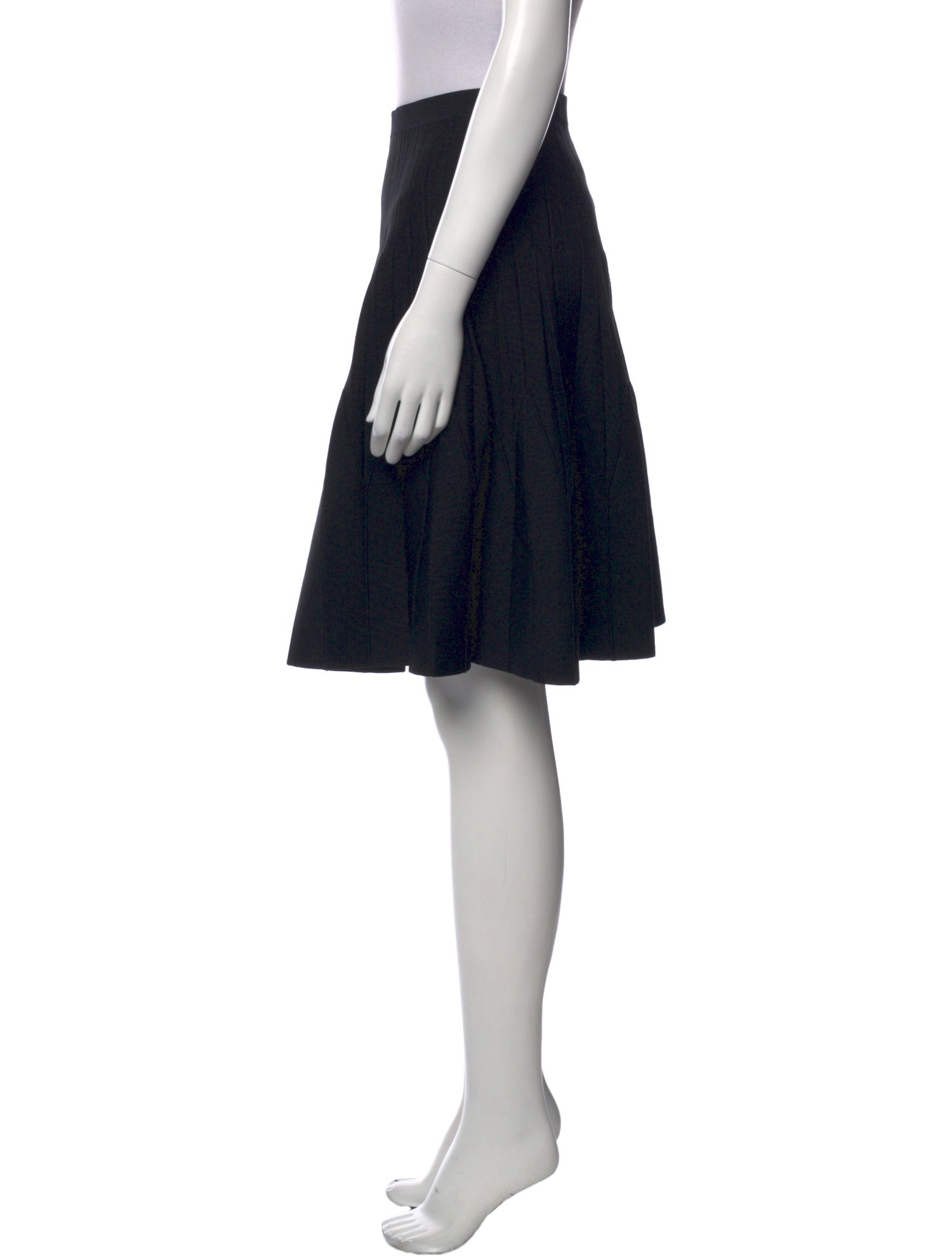 Sandro Pleated Accents Knee-Length Skirt