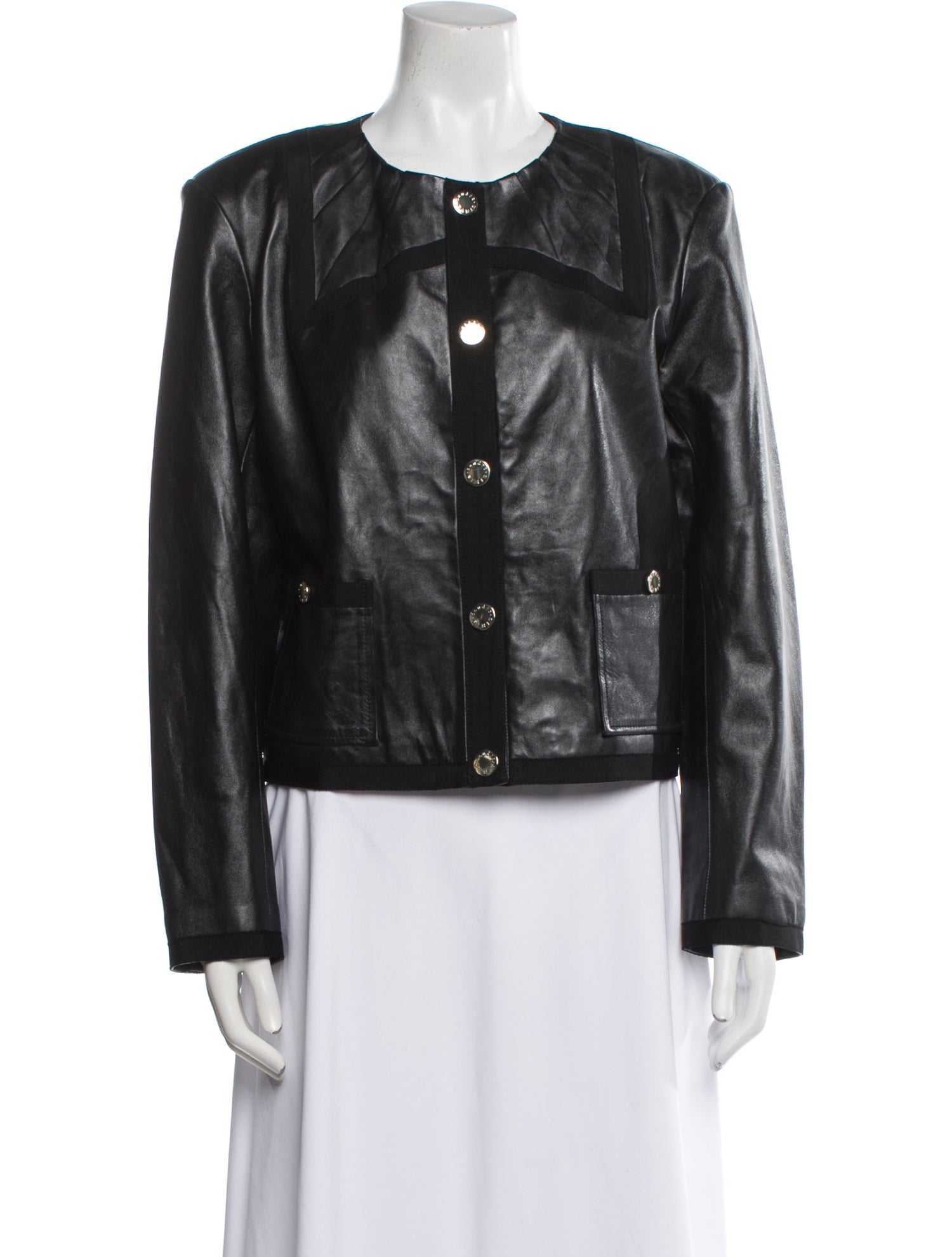 Sandro Lamb Leather Evening Jacket