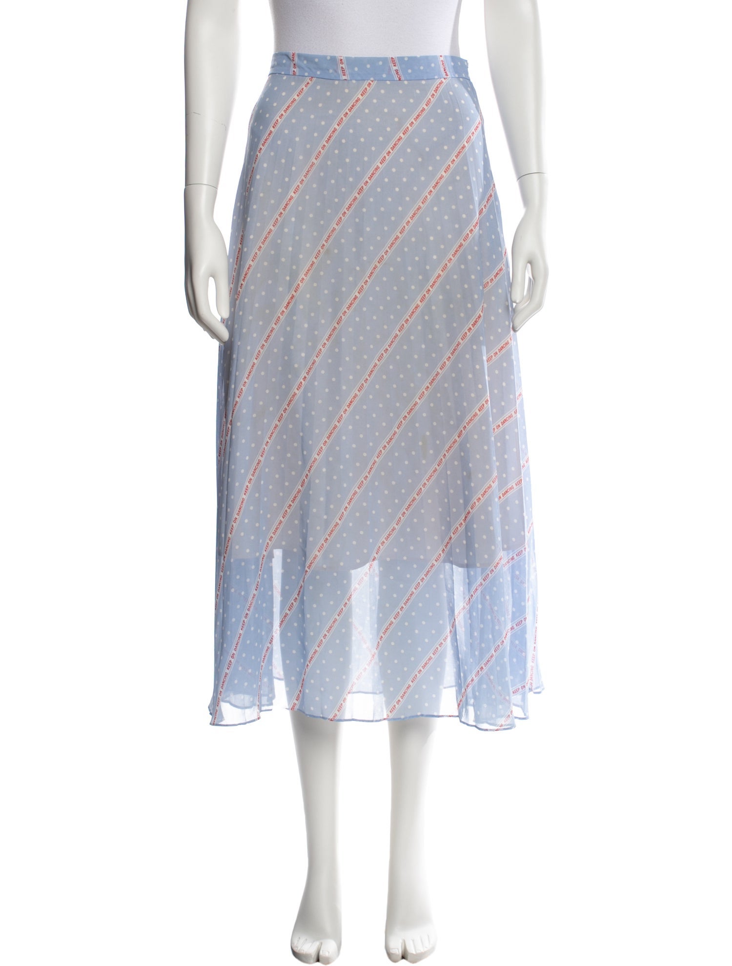 Sandro Striped Midi Length Skirt