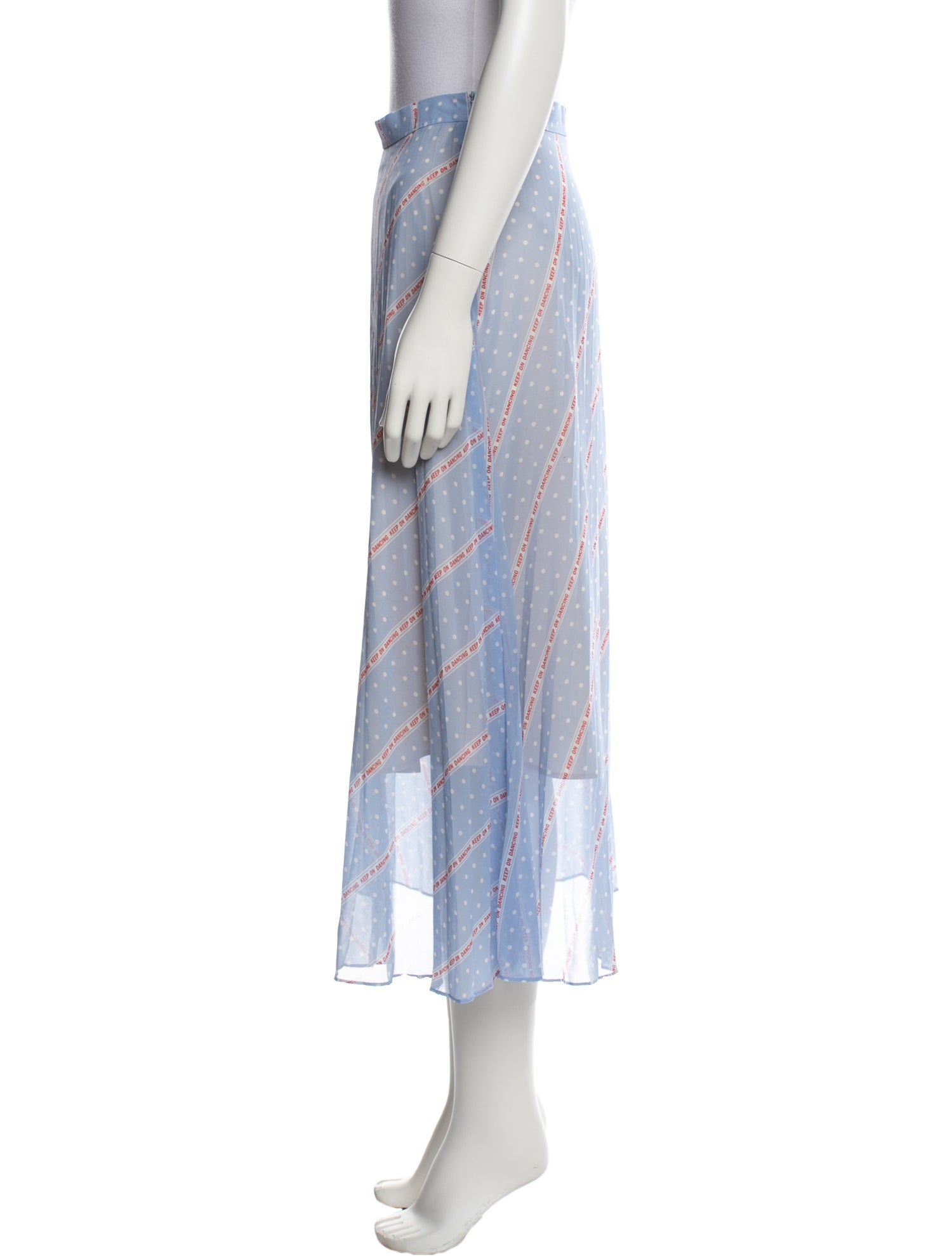 Sandro Striped Midi Length Skirt