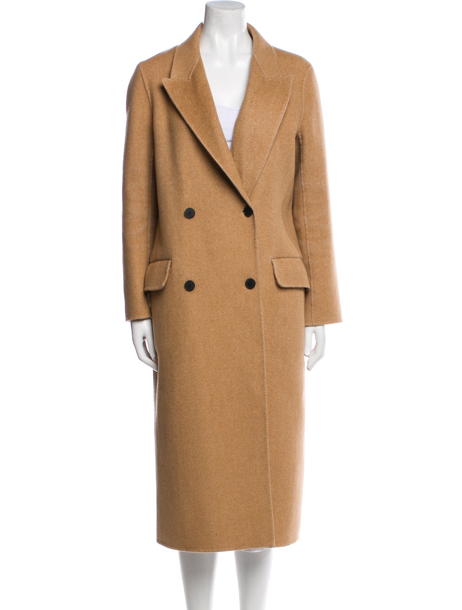 Sandro Wool Faux Fur Coat