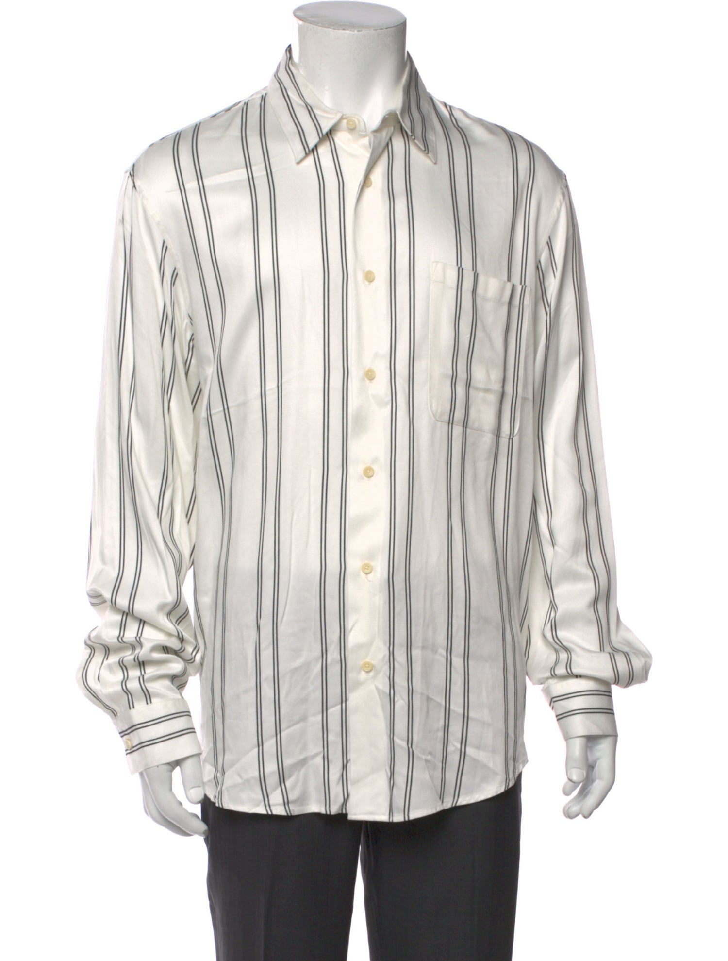 Sandro Striped Long Sleeve Shirt