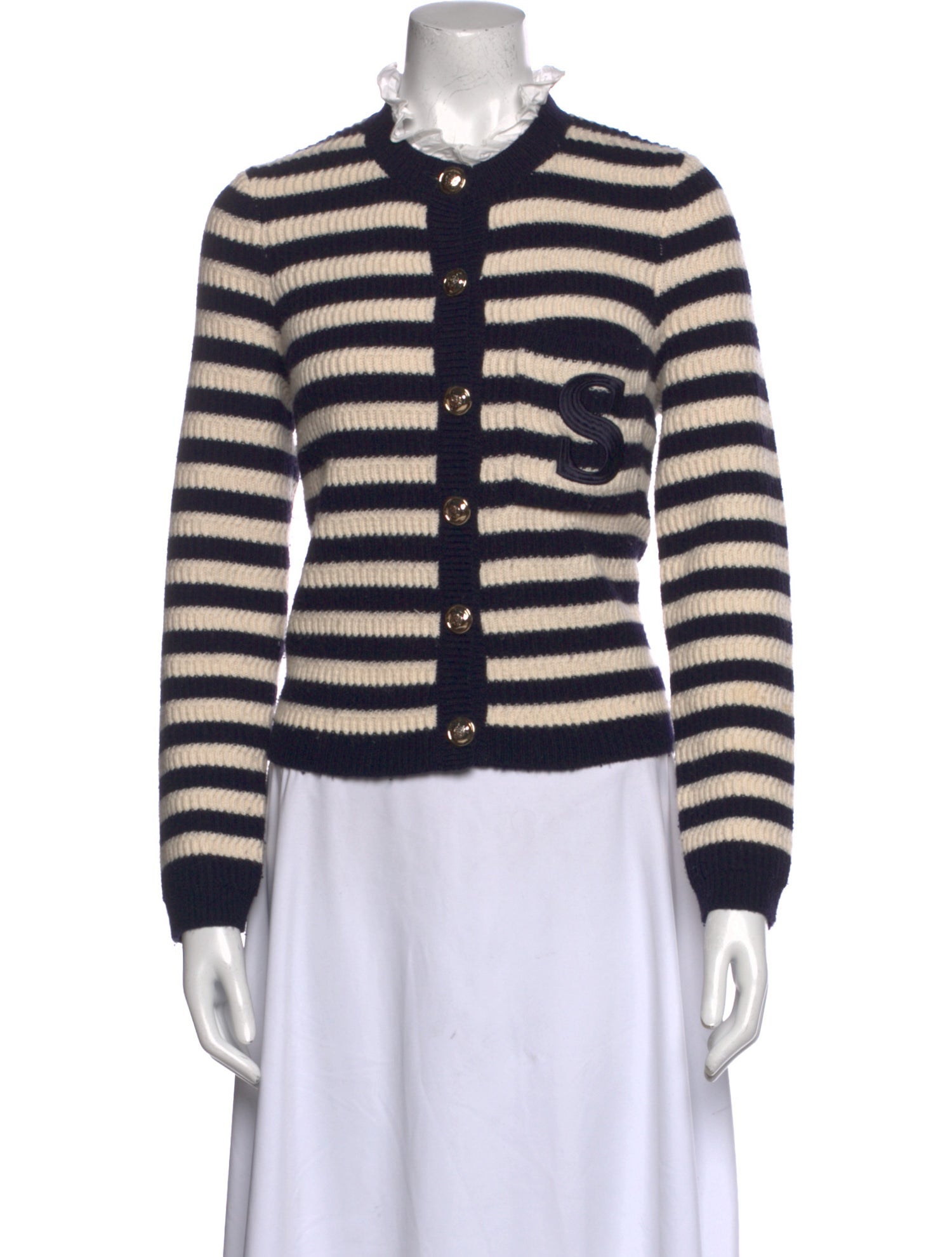 Sandro Wool Striped Sweater