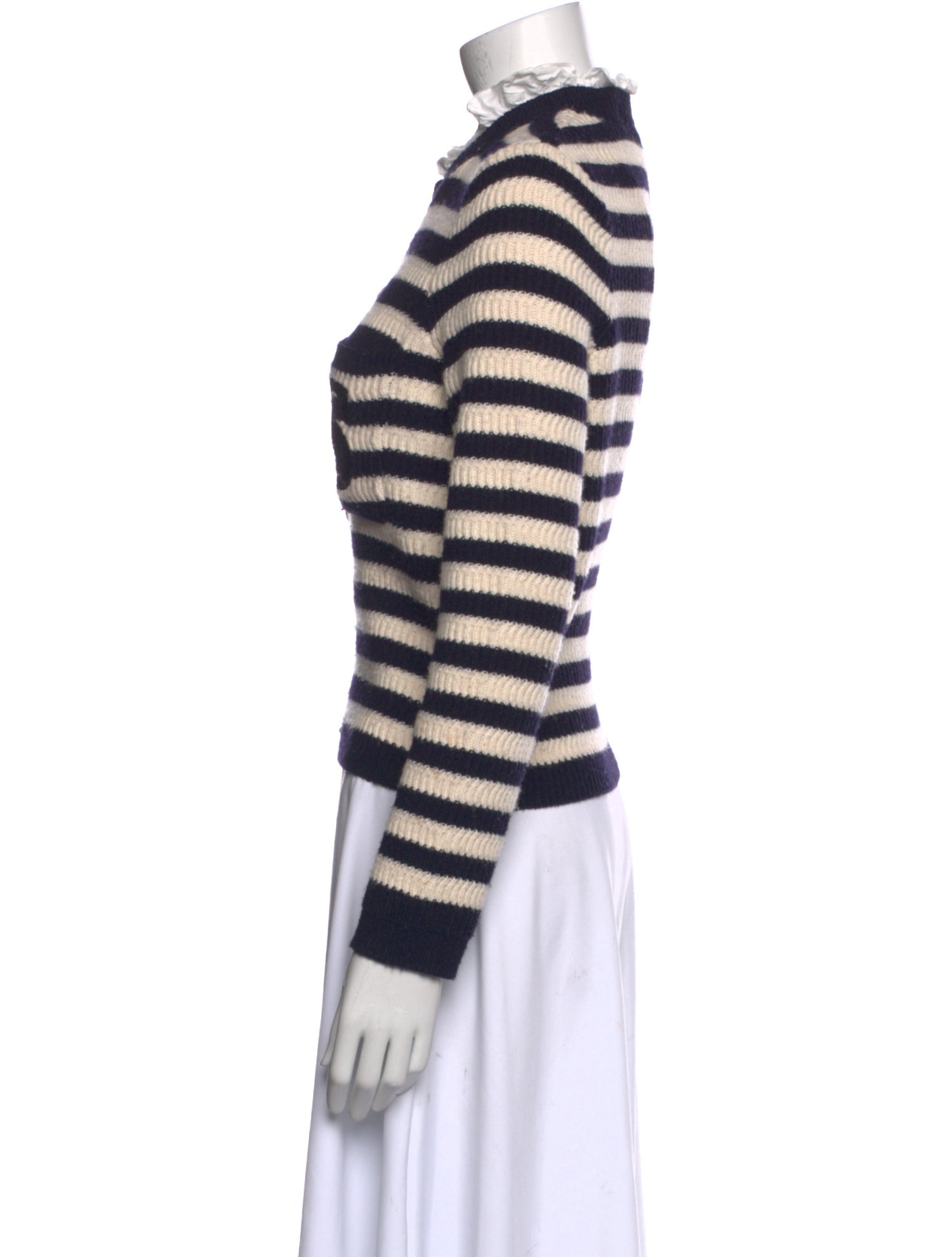 Sandro Wool Striped Sweater