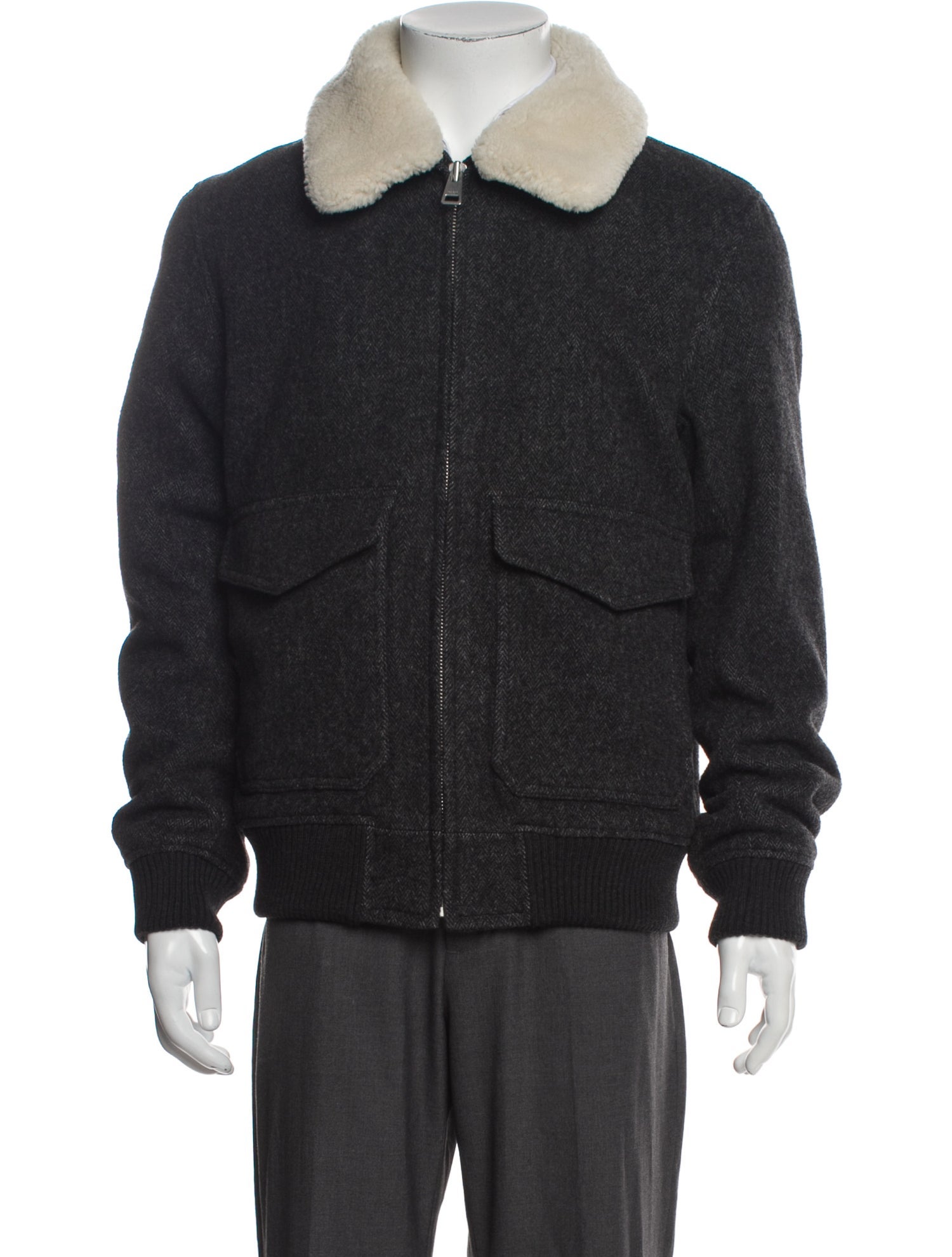 Sandro Wool Bomber Jacket
