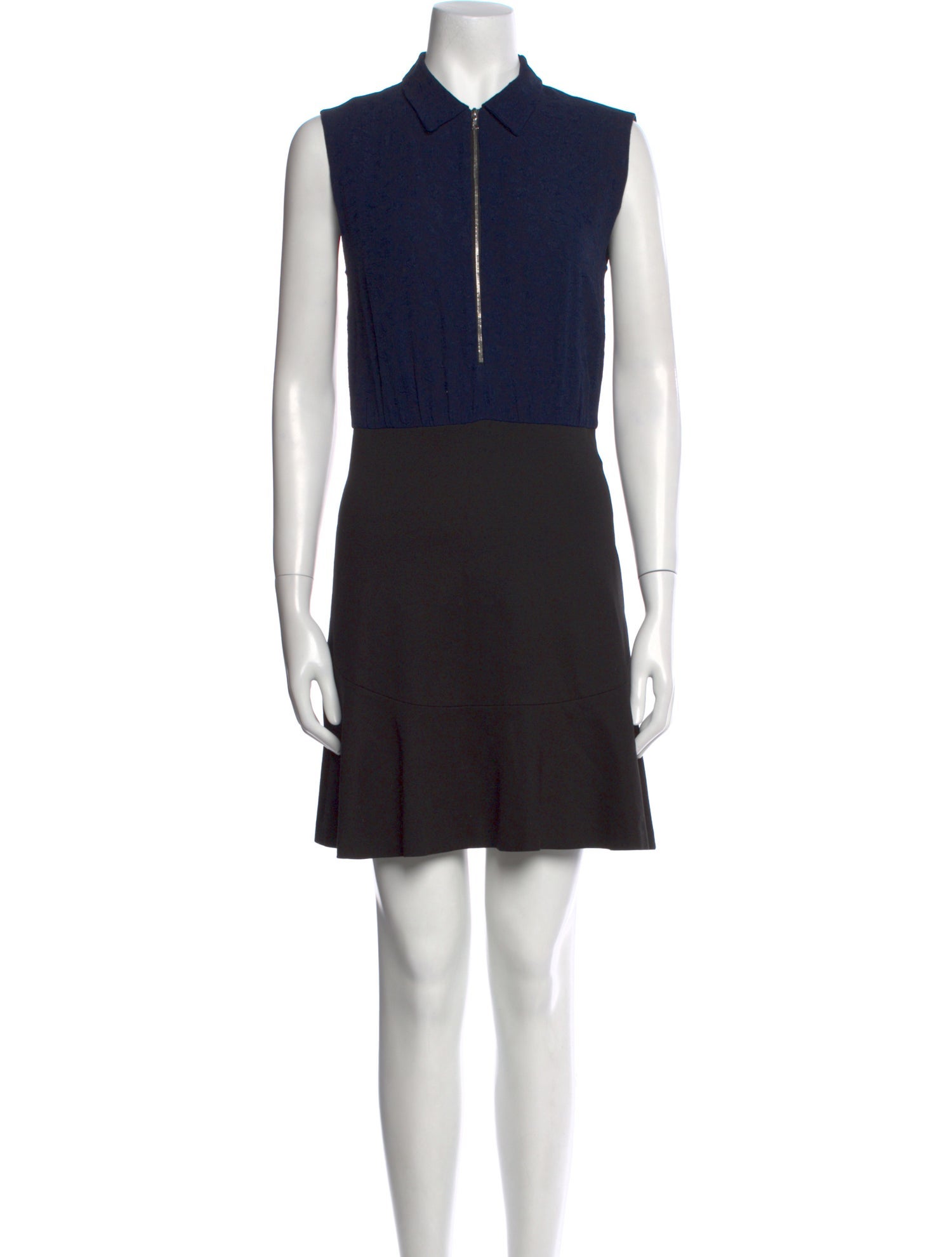 Sandro Colorblock Pattern Mini Dress