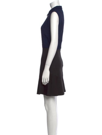 Sandro Colorblock Pattern Mini Dress