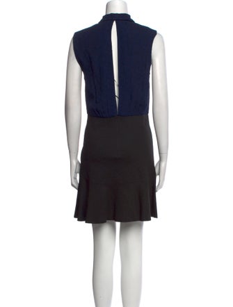 Sandro Colorblock Pattern Mini Dress