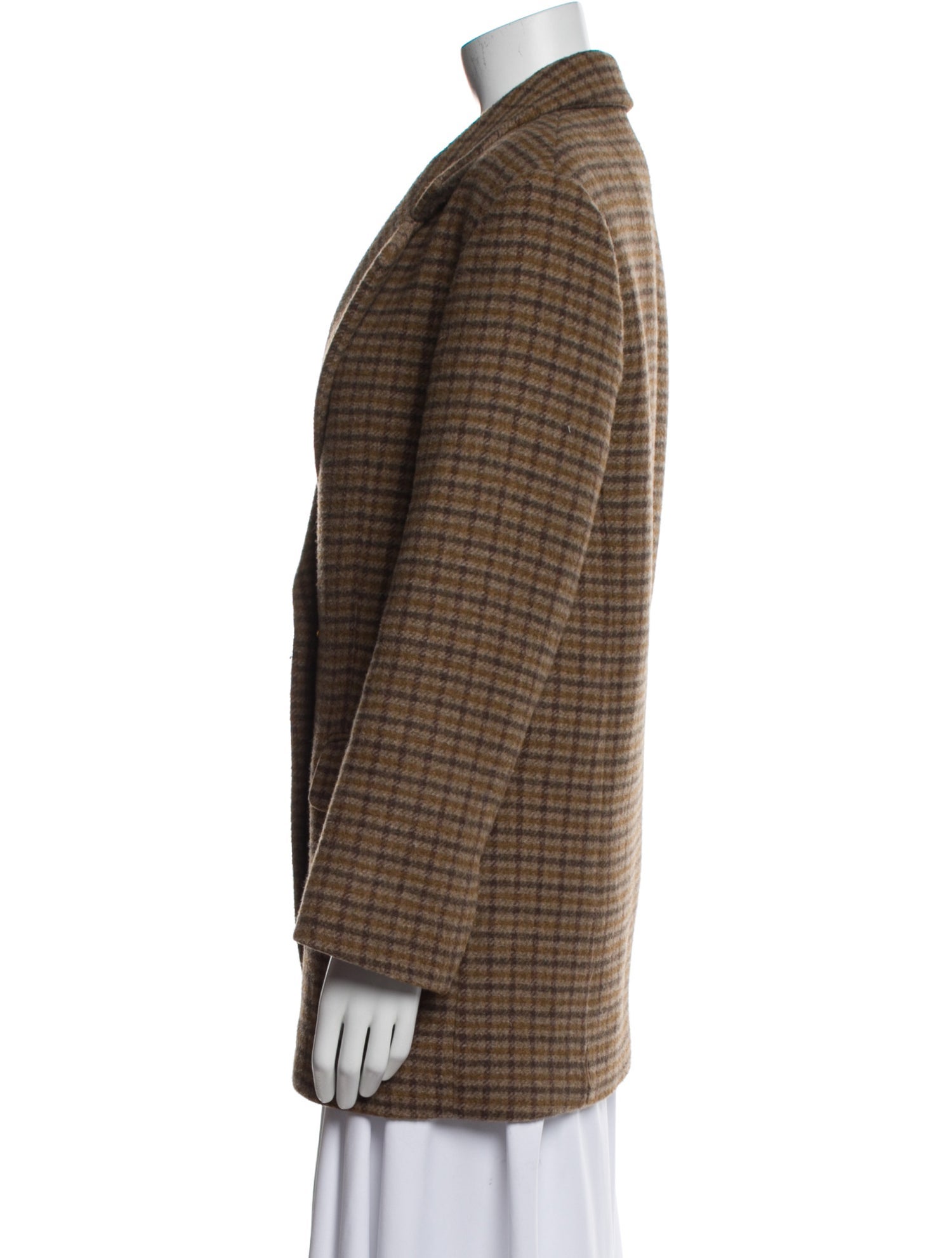Sandro Plaid Print Blazer