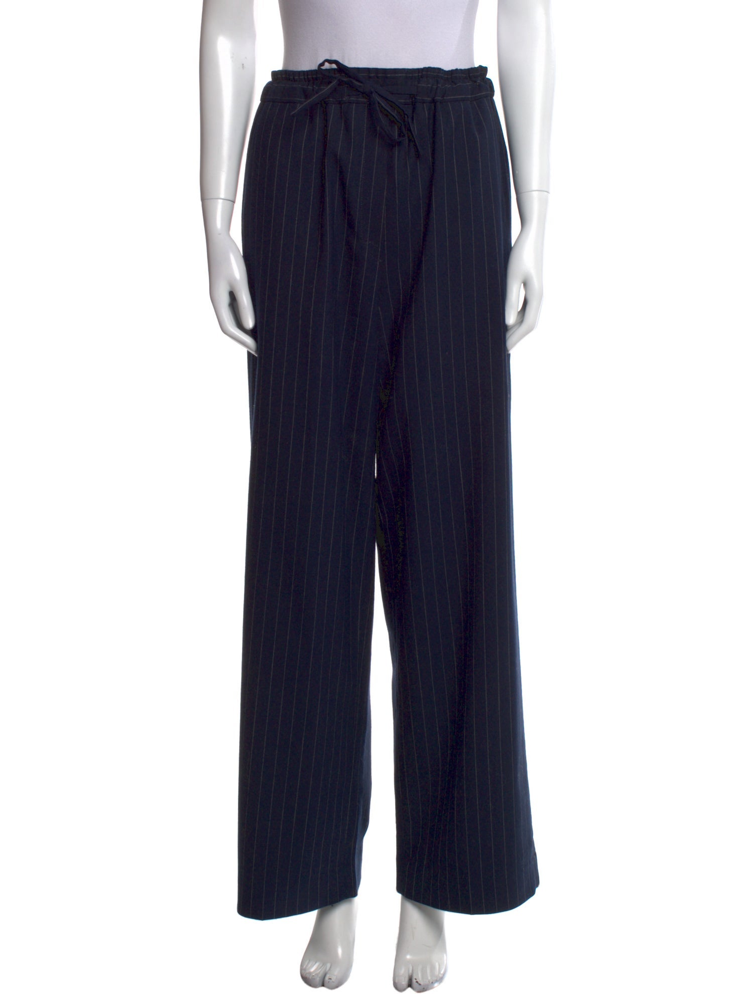 Sandro Striped Wide Leg Pants