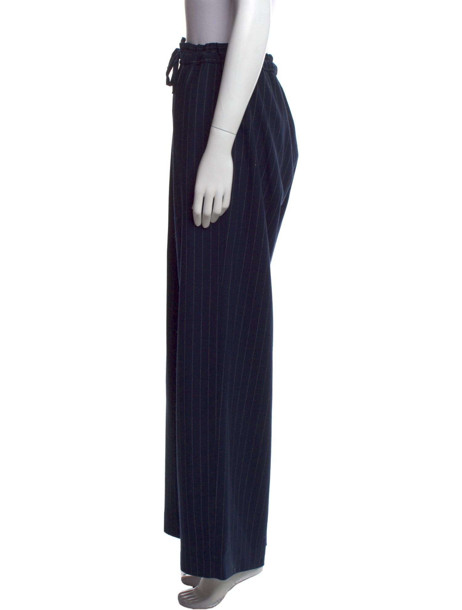Sandro Striped Wide Leg Pants