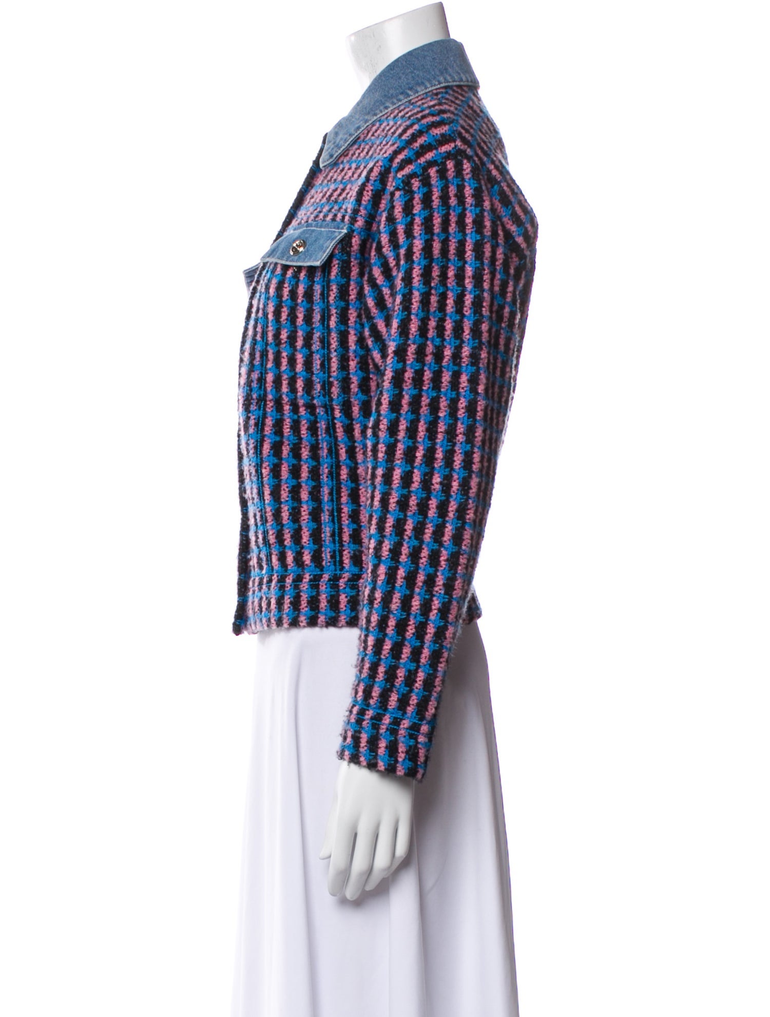 Sandro Striped Denim Jacket