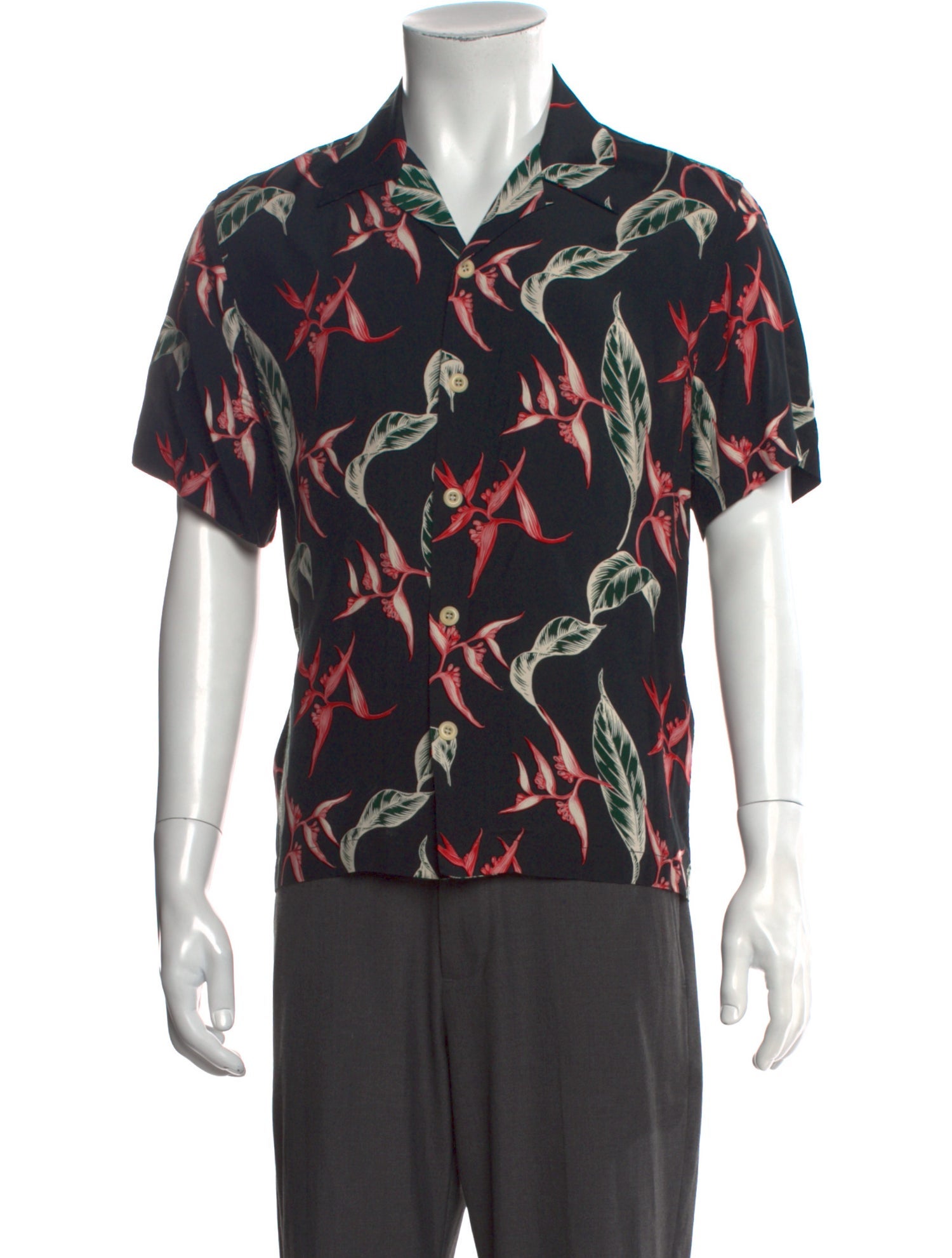 Sandro Printed Short Sleeve Shirt
