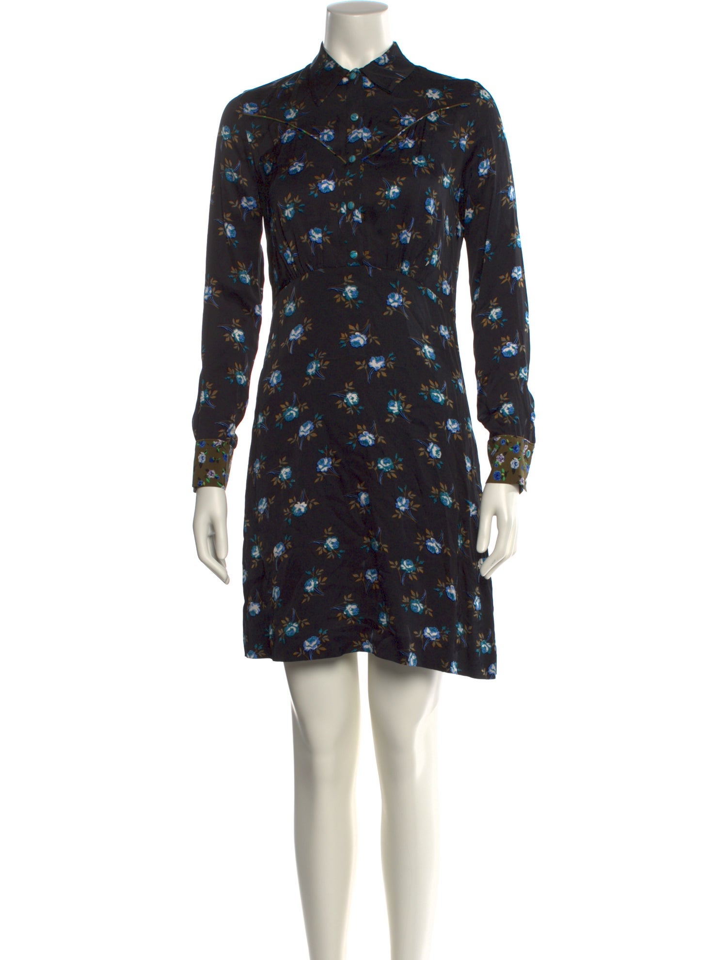 Sandro Floral Print Mini Dress