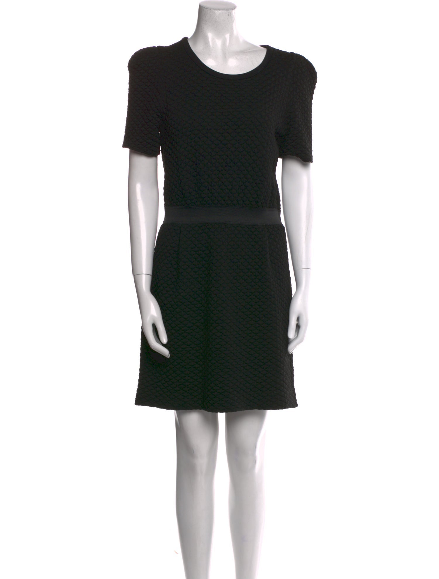 Sandro Scoop Neck Mini Dress