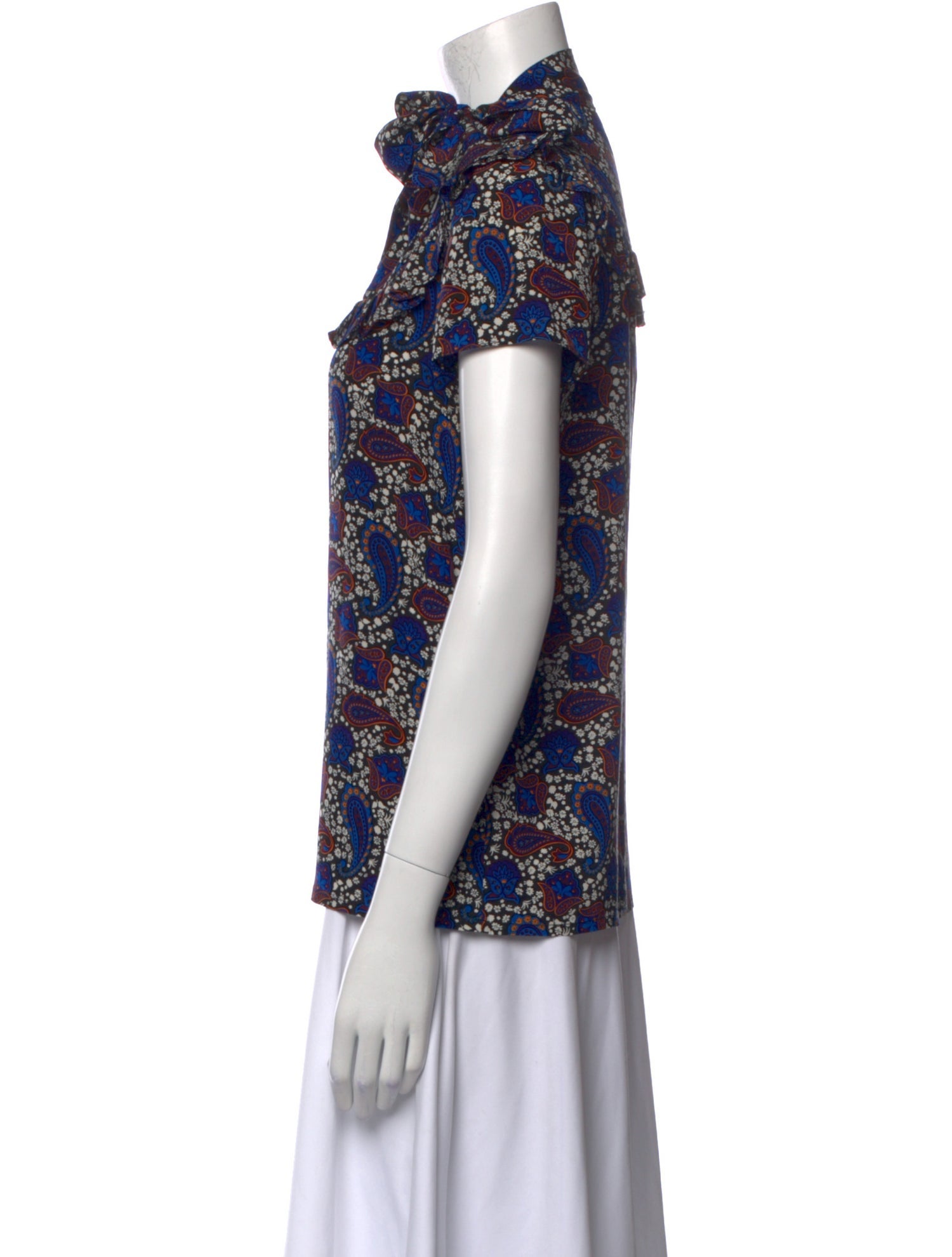 Sandro Silk Printed Blouse