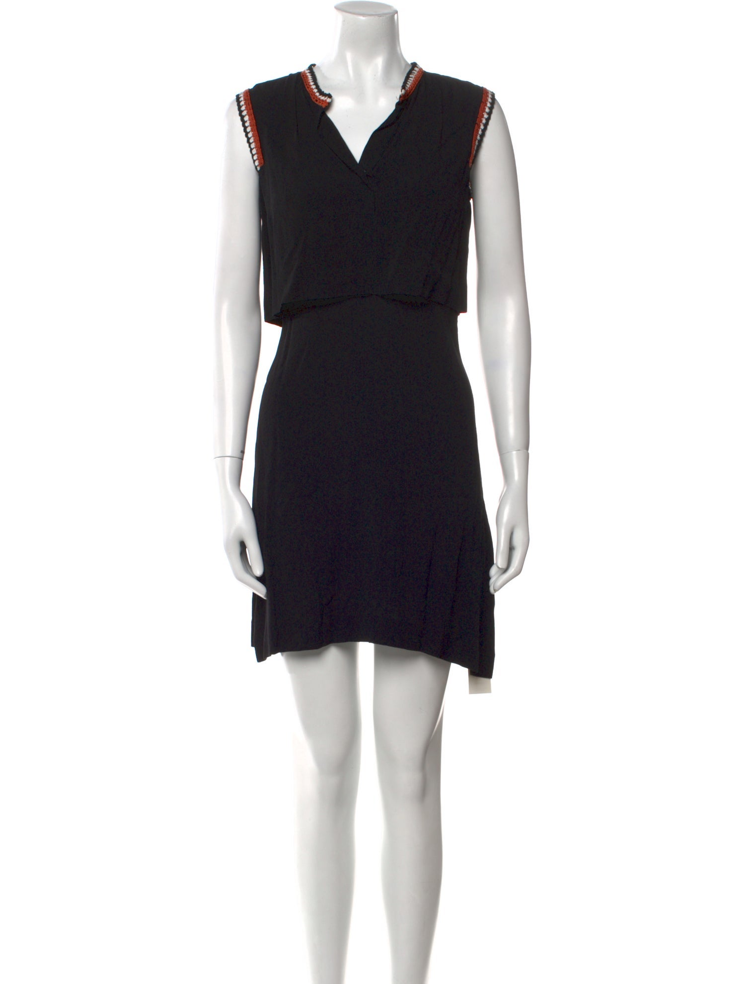 Sandro V-Neck Mini Dress