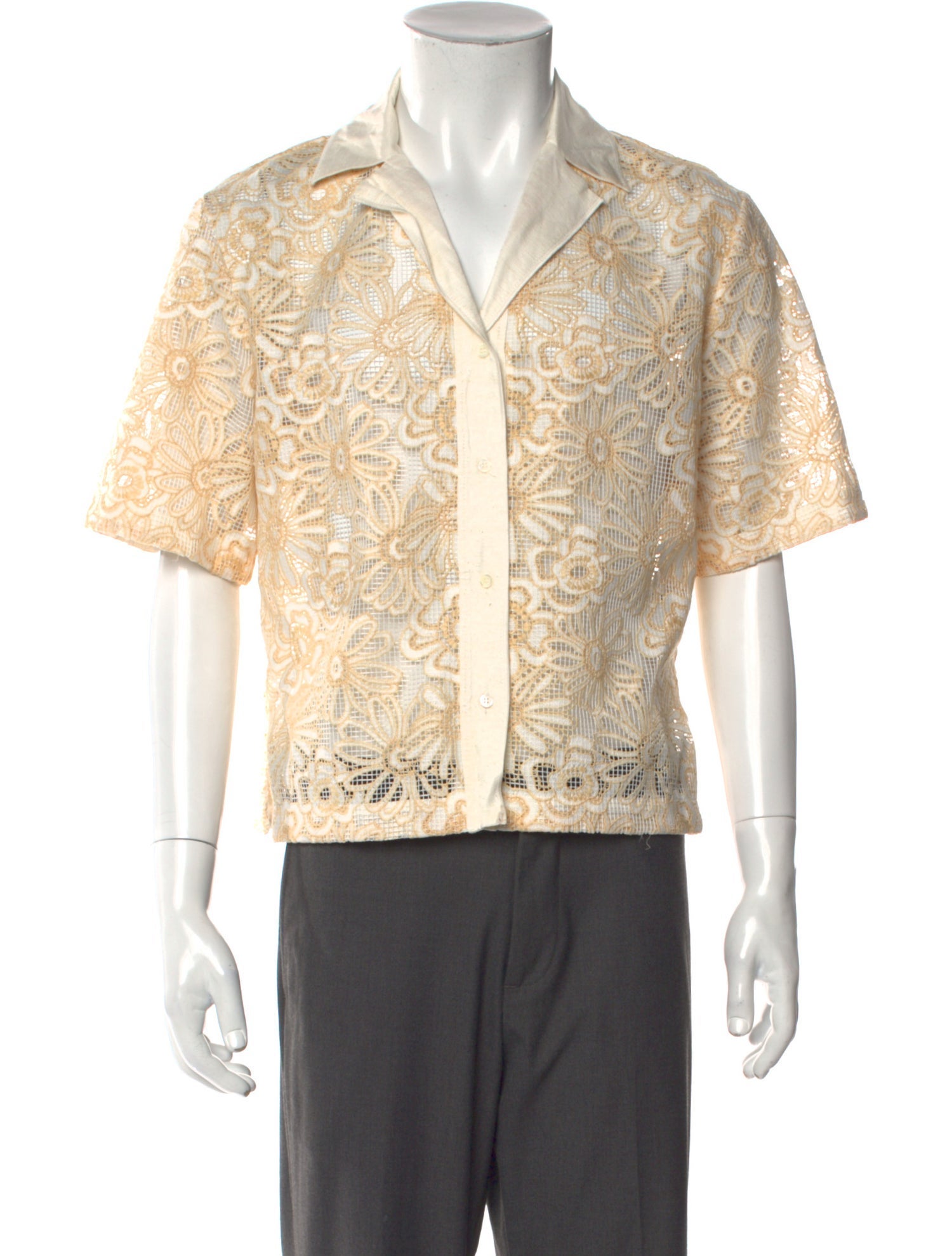 Sandro Graphic Print Short Sleeve Shirt w/ Tags